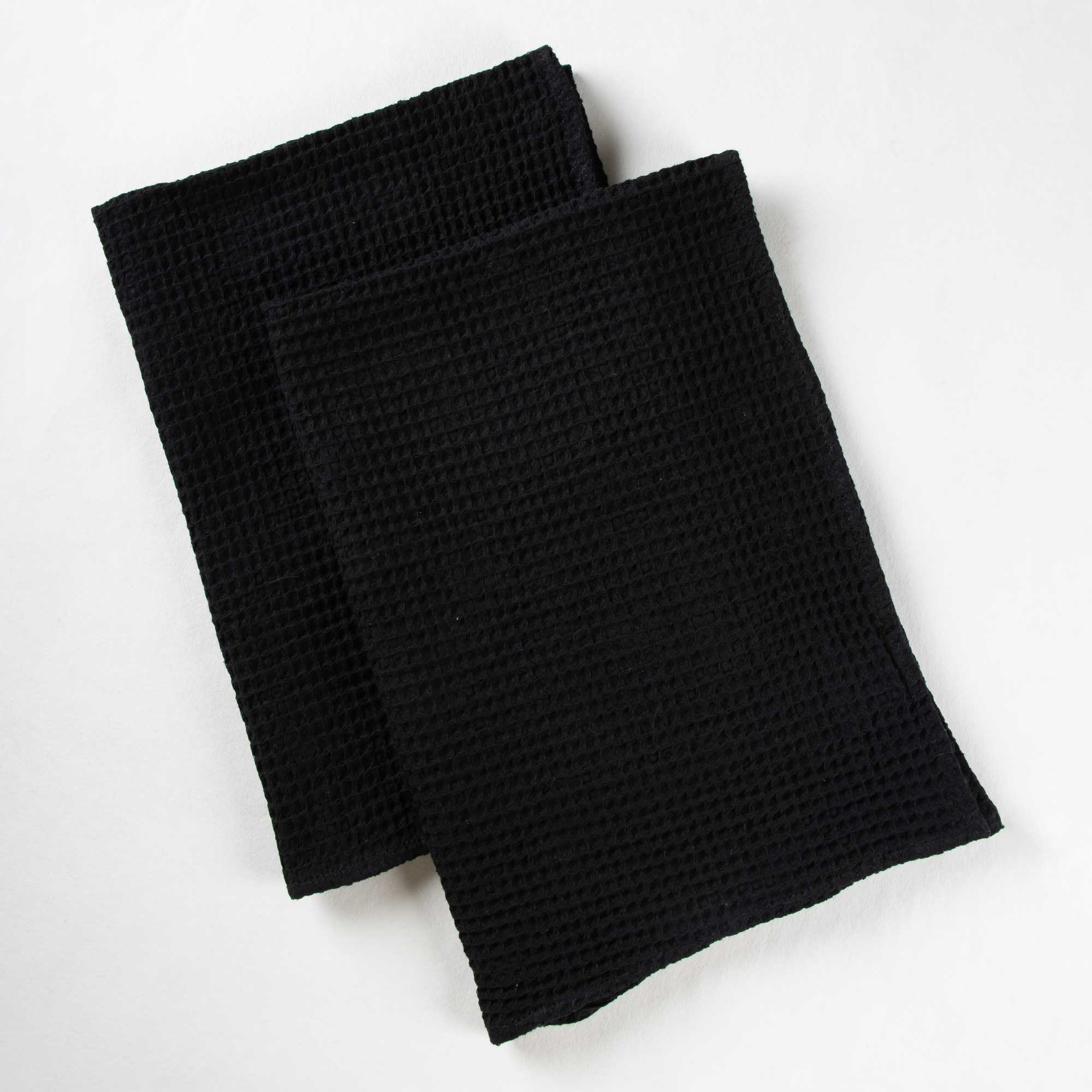 Black Soft Cotton Bath Towels Set