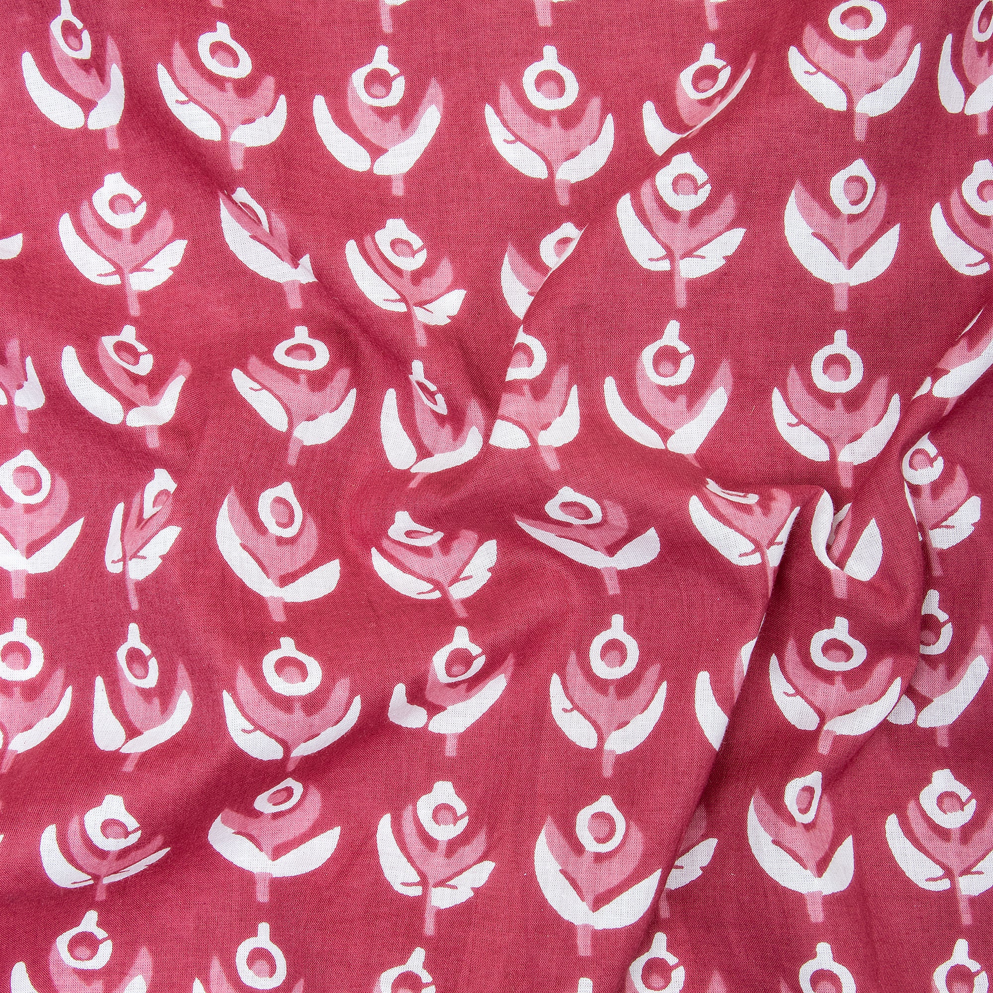 Sea Fan Mud Resist Hand Block Print Fabric