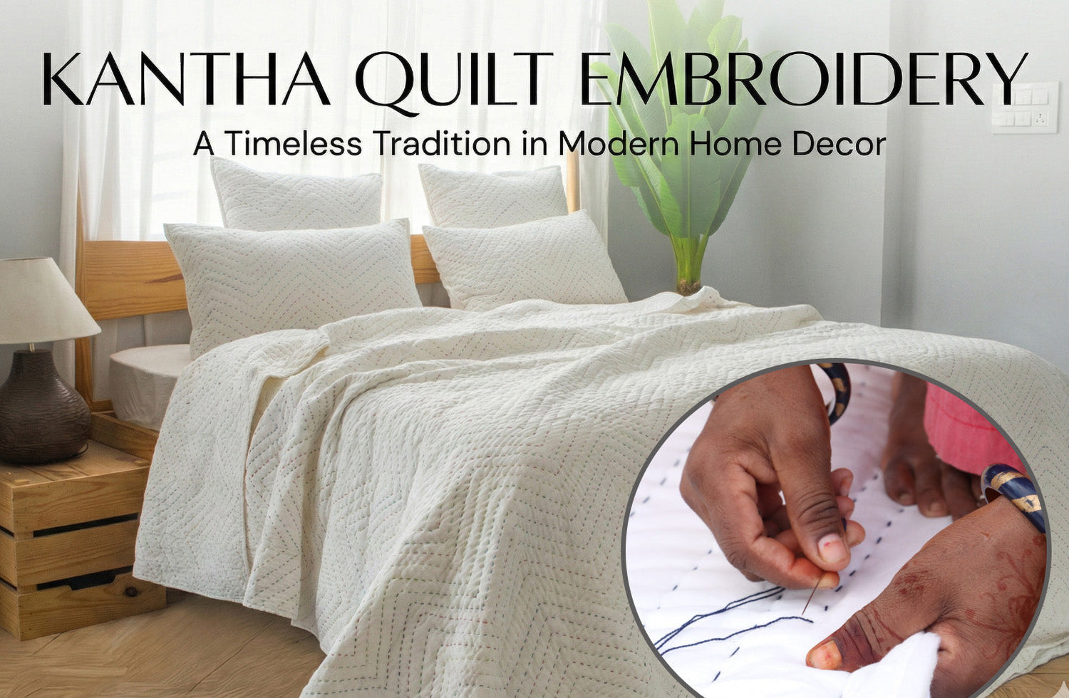 Kantha Quilt Embroidery