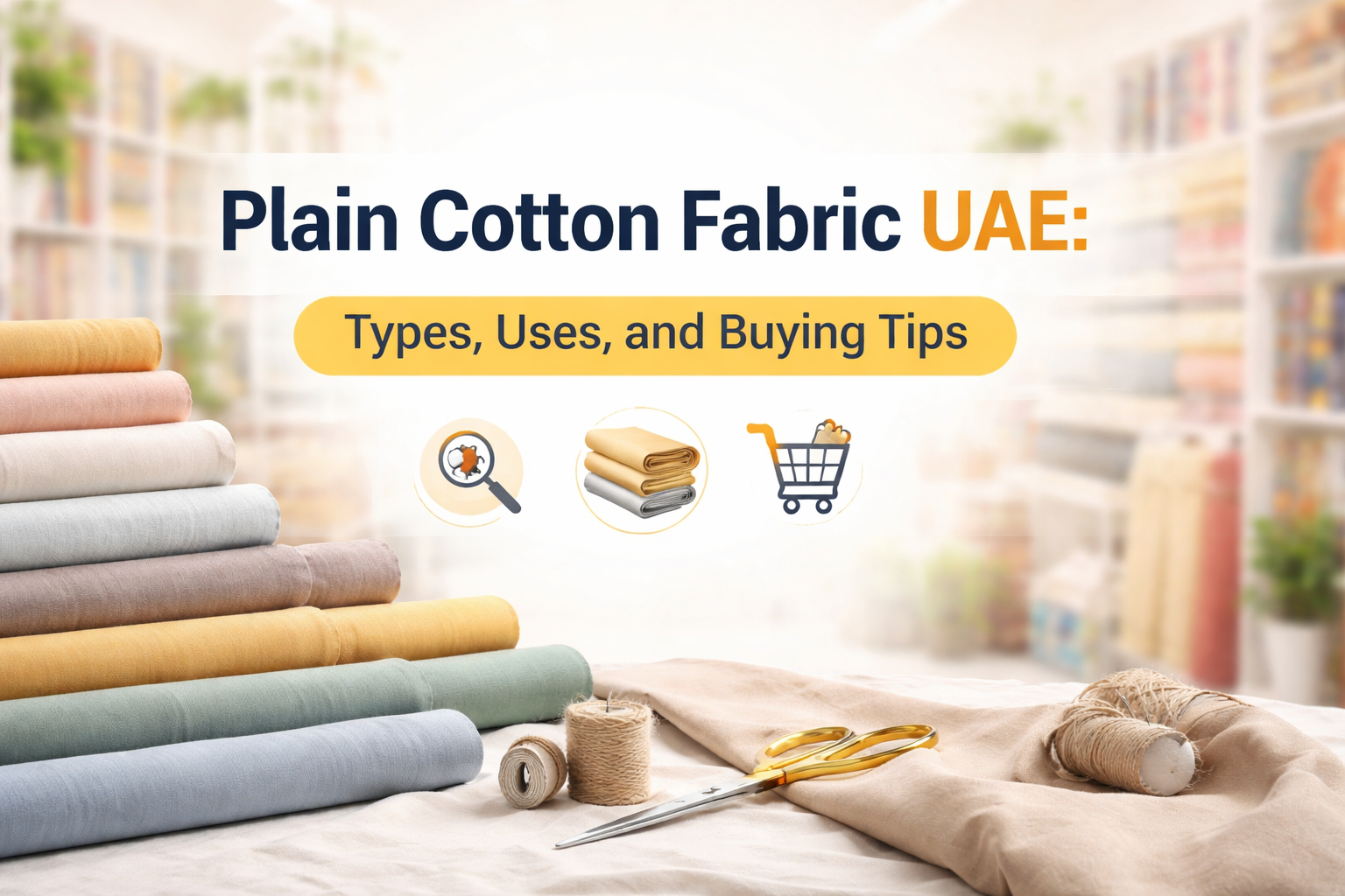 Plain Cotton Fabric UAE: Types, Uses, and Buying Tips