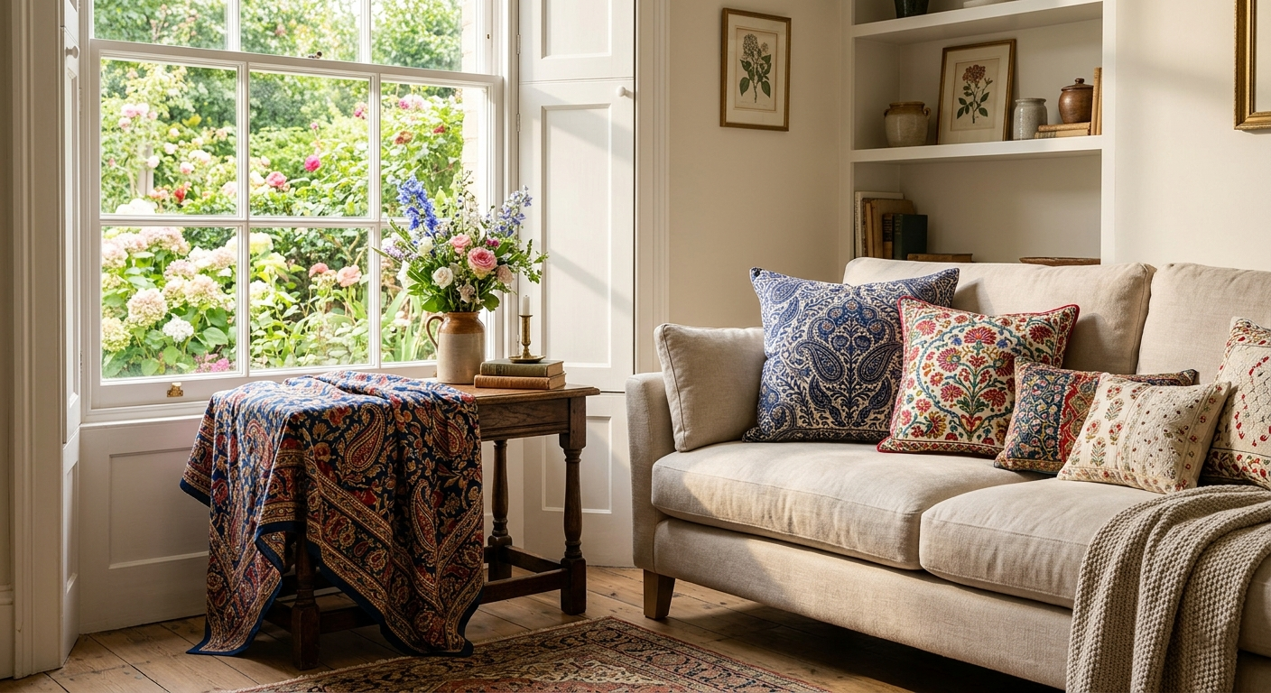 Dmaasa Brings Hand-Block Print Fabric from India to UK Homes & Designers