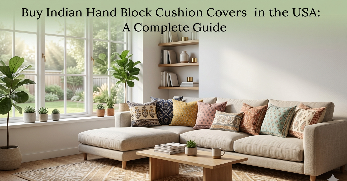 Indian Hand Block Cushion Covers in the USA: A Complete Guide