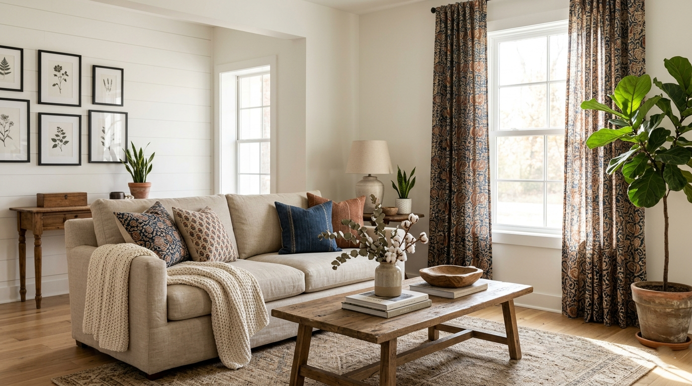 Bringing Authentic Indian Block Print Curtains to USA Homes