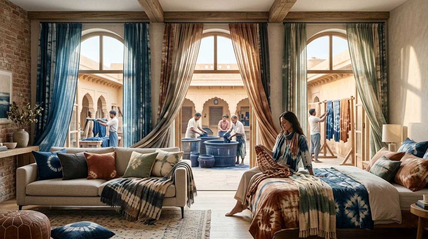 Women Siting a Bedroom