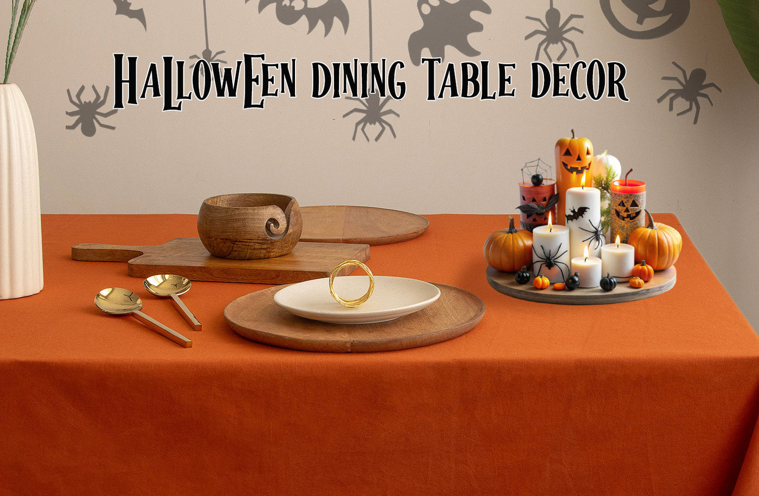 Halloween Decor Dining Table Cover
