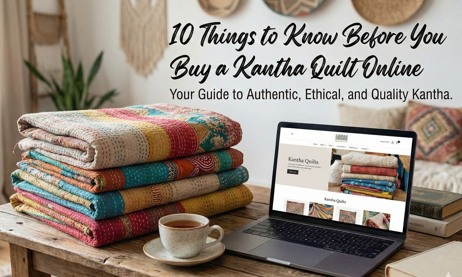 10 Beautiful Kantha Quilt Patterns You Can Try at Home