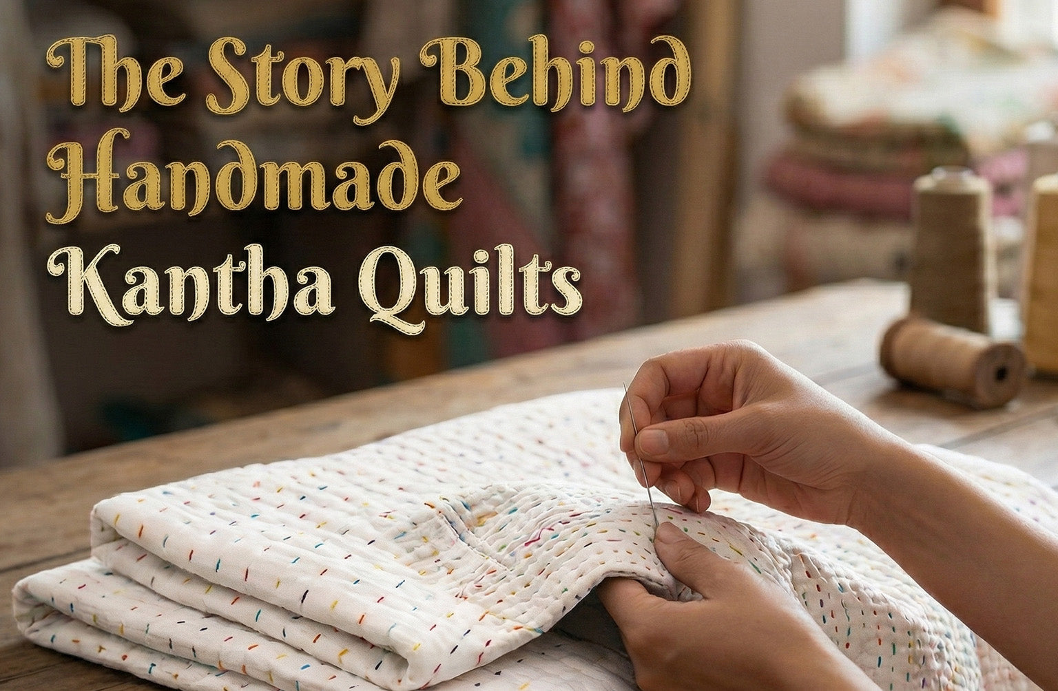 Handmade Kantha Quilts