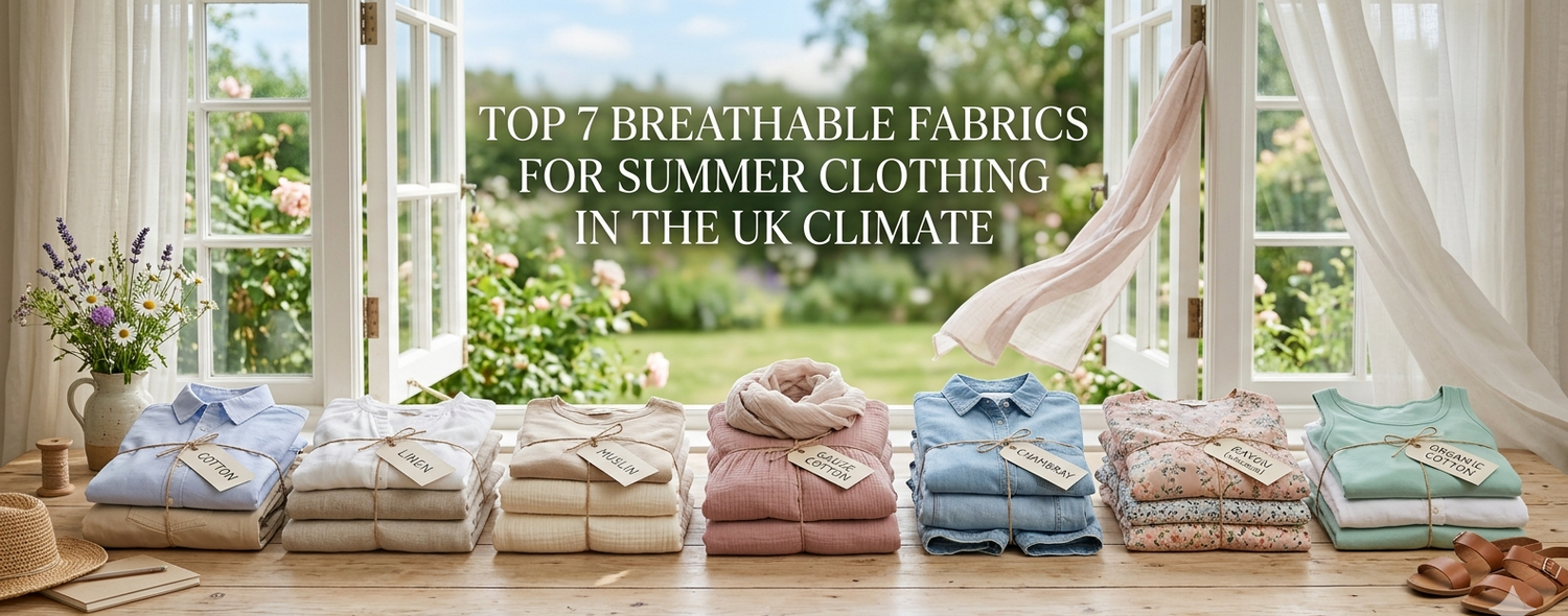 Top 7 Breathable Fabrics for Summer Clothing in the UK Climate