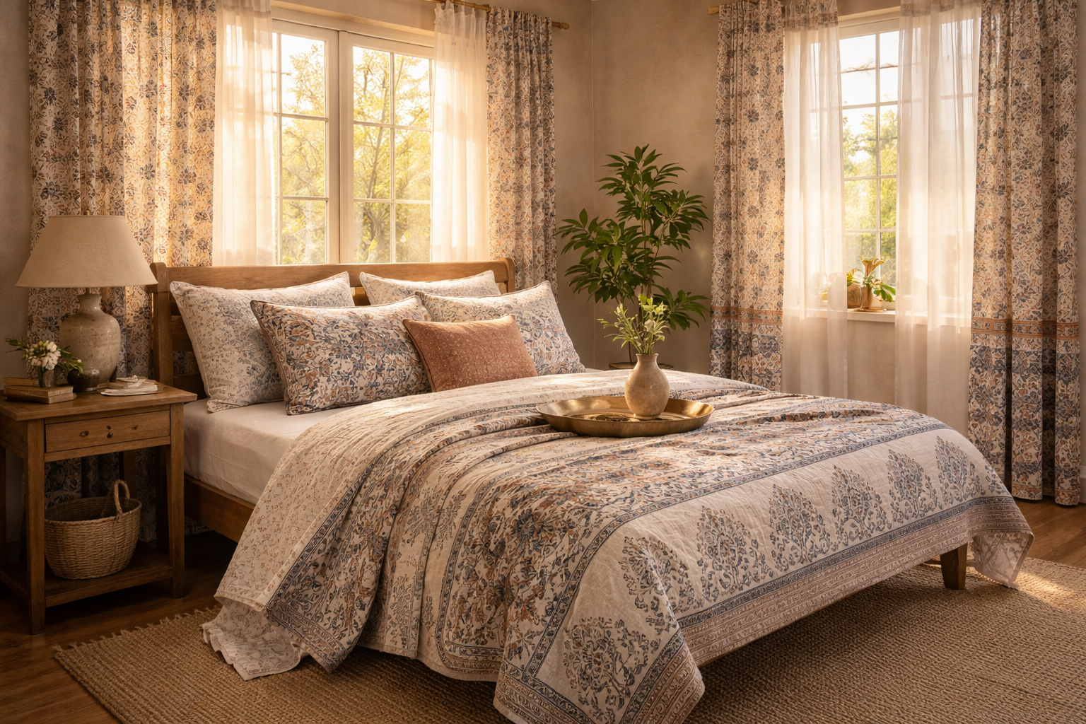 Transforming Your Bedroom with Artisanal Block Prints