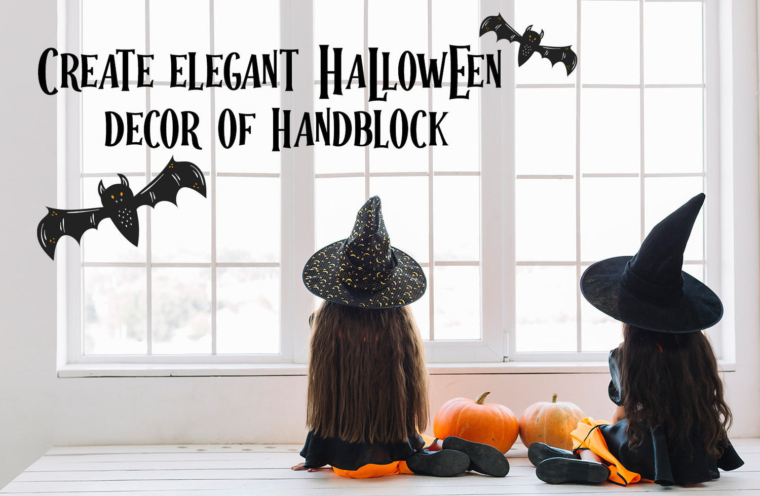 Halloween Decor of Hand Block