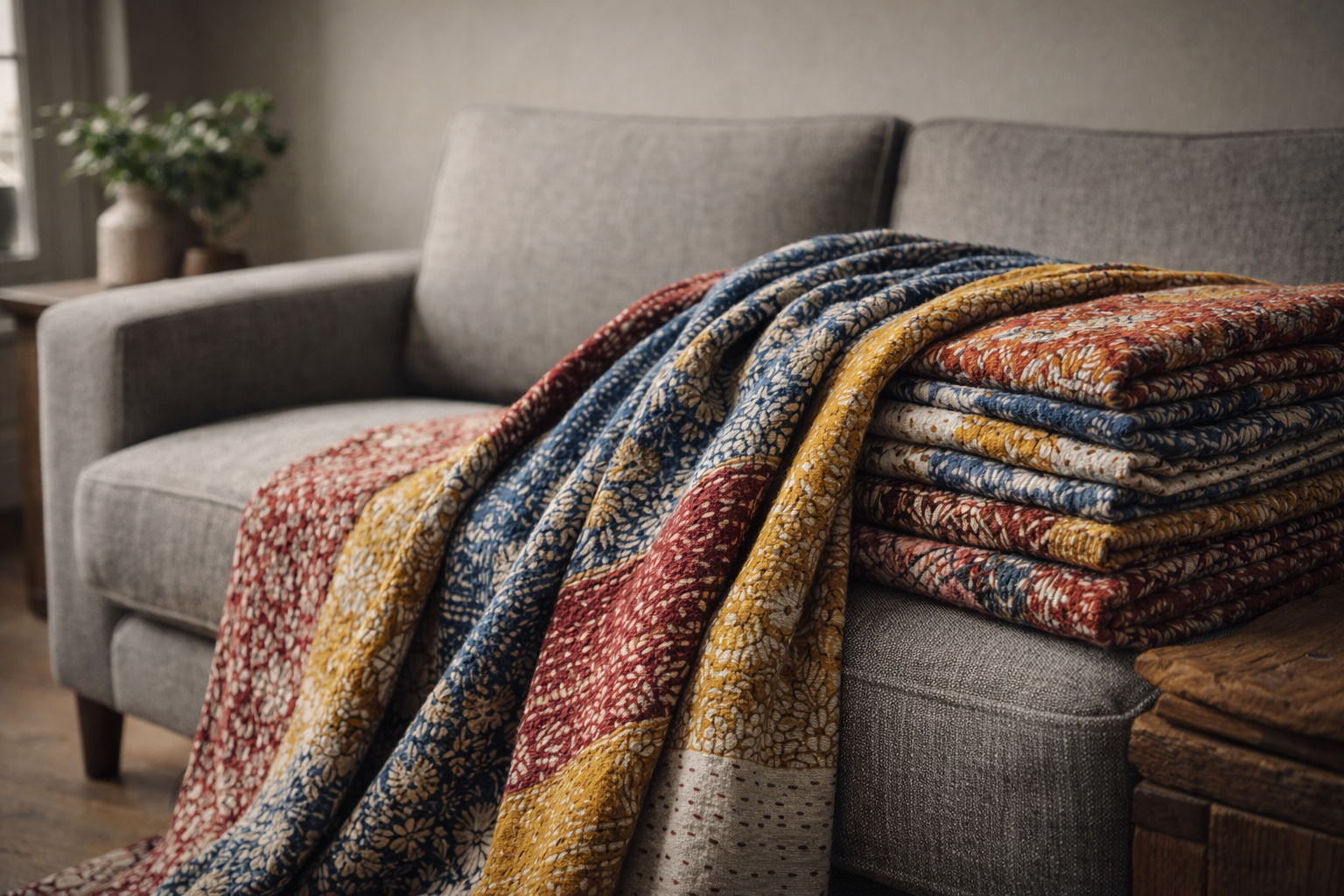 Kantha Fabric by the Yard USA