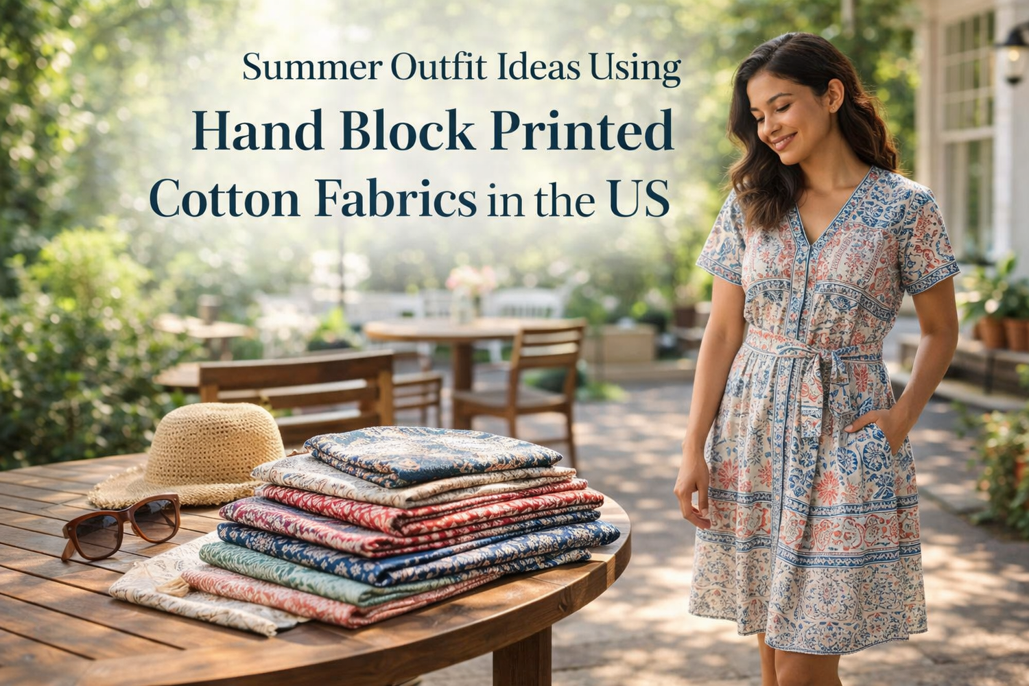 Hand Block Printed Cotton Fabrics in the US