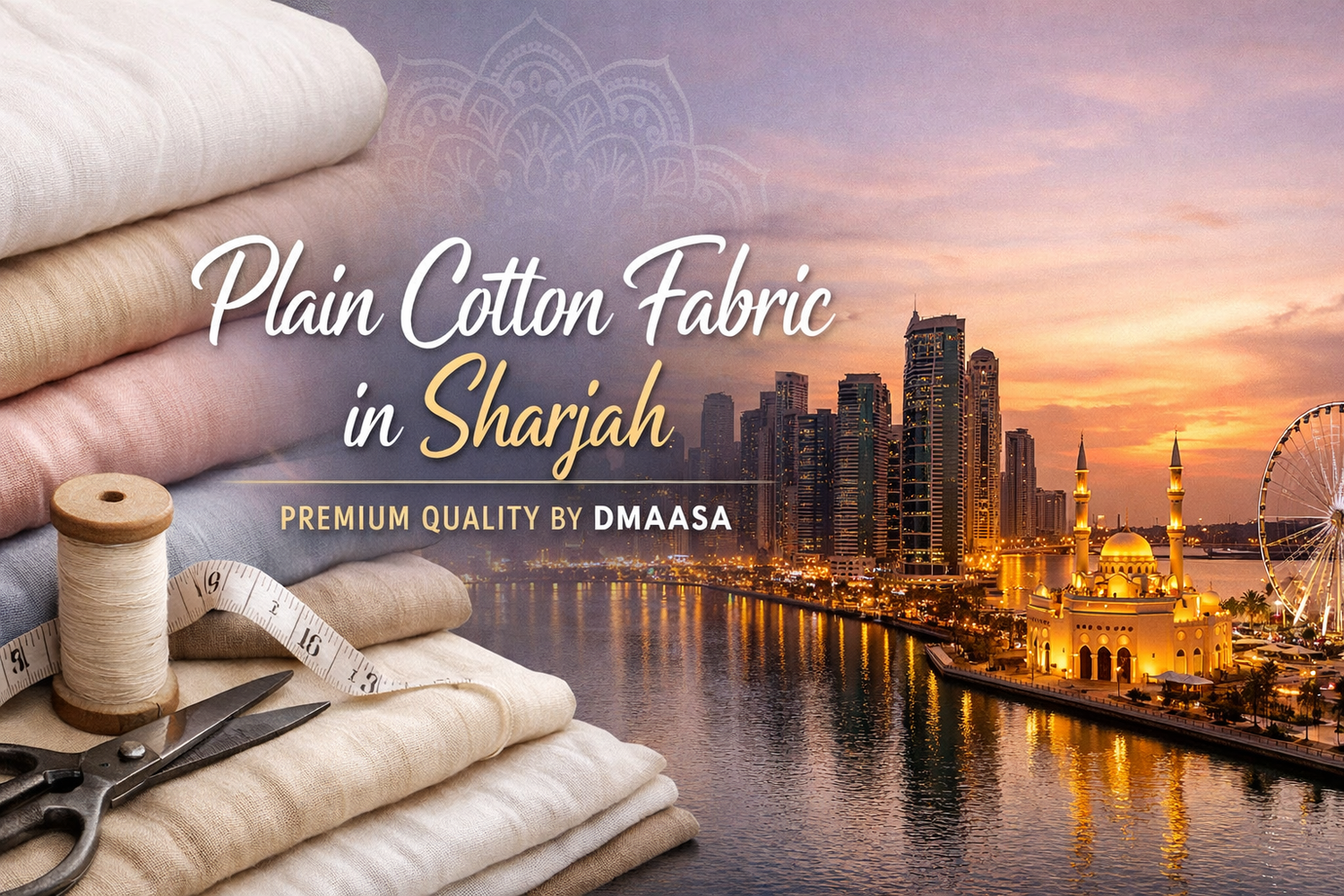 Plain Cotton Fabric in Sharjah – Premium Quality by DMAASA