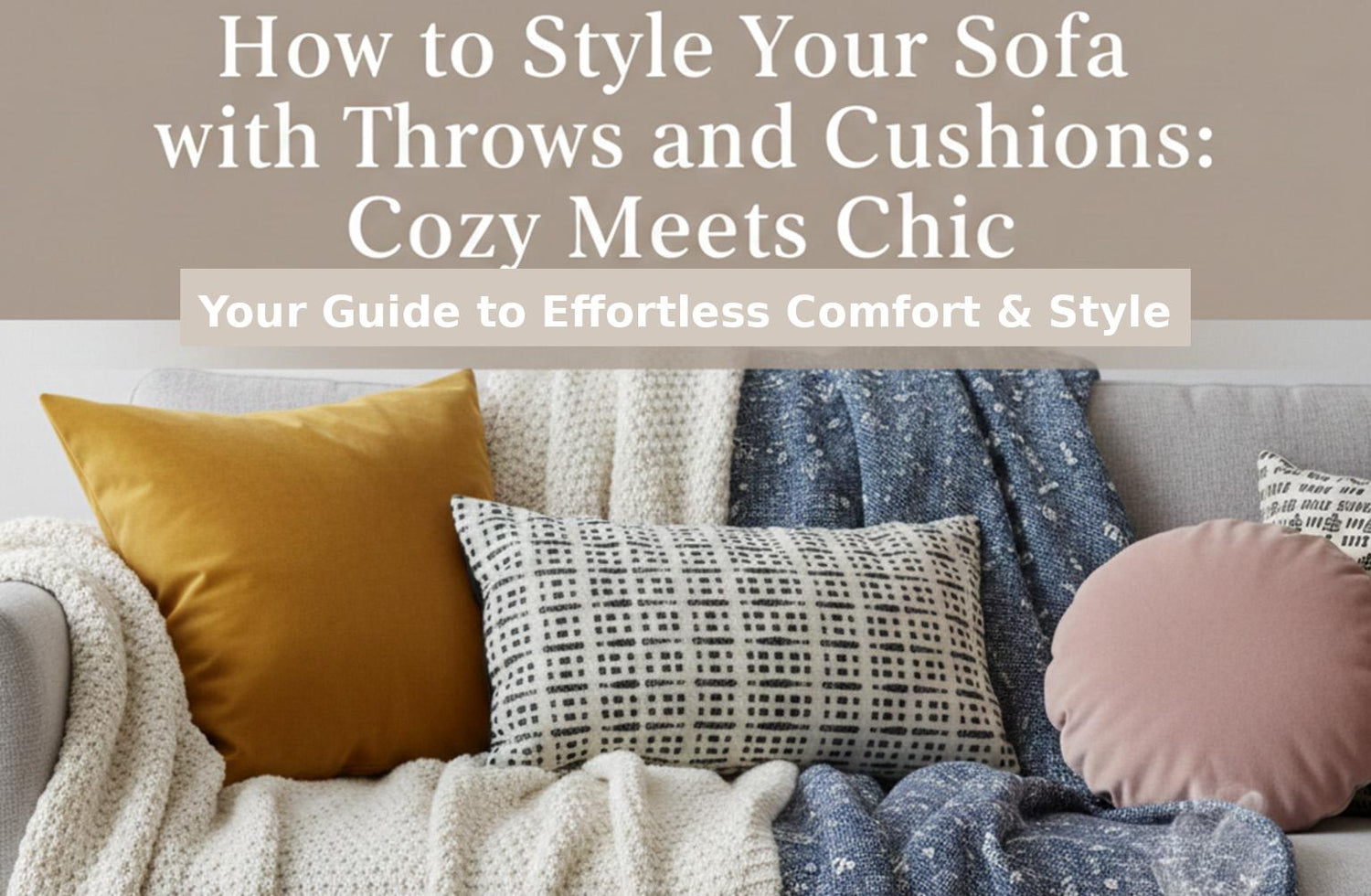 How to Style Your Sofa with Throws and Cushions: Cozy Meets Chic