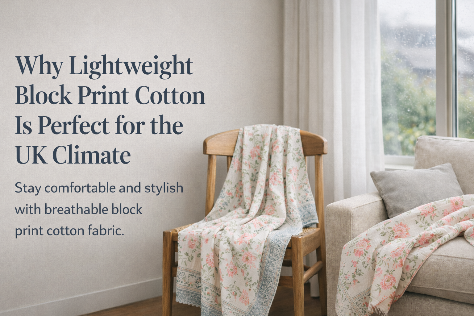 Why Lightweight Block Print Cotton Is Perfect for the UK Climate