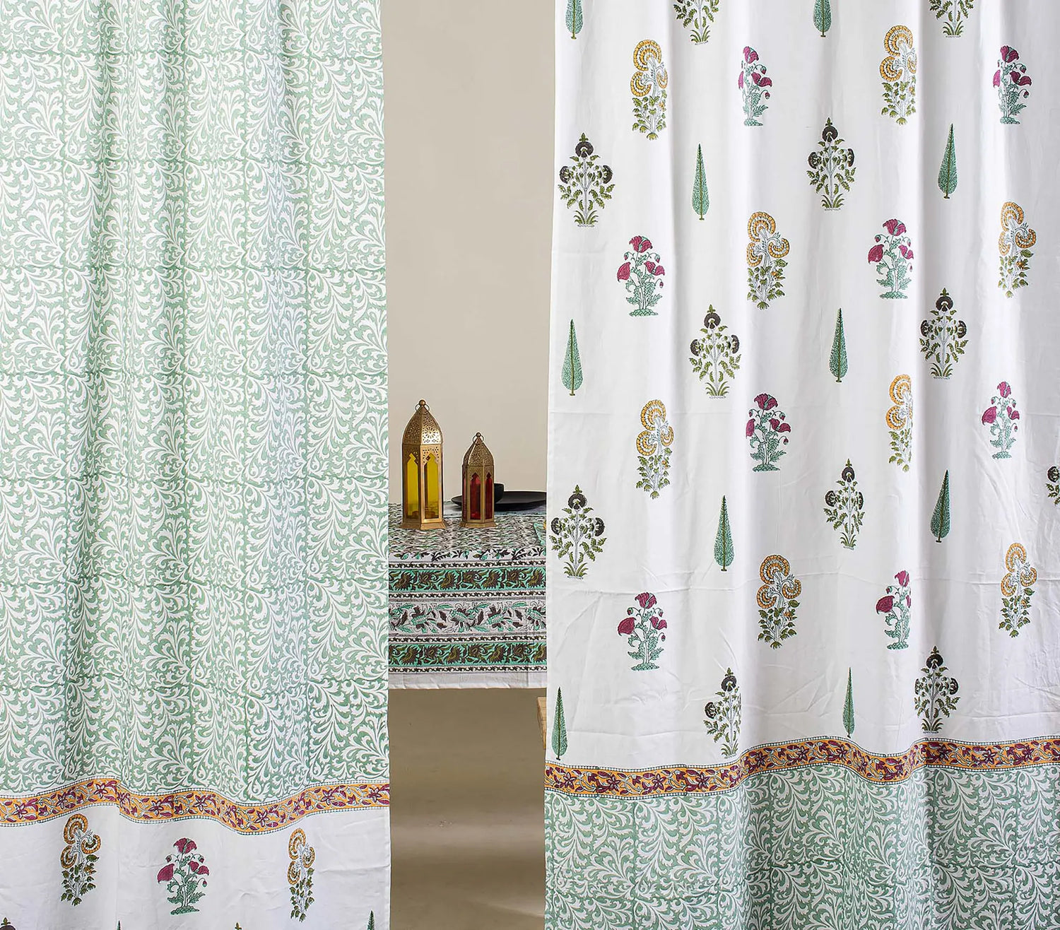 Jaipur Block Print Cotton Curtains Online and Curtain Design
