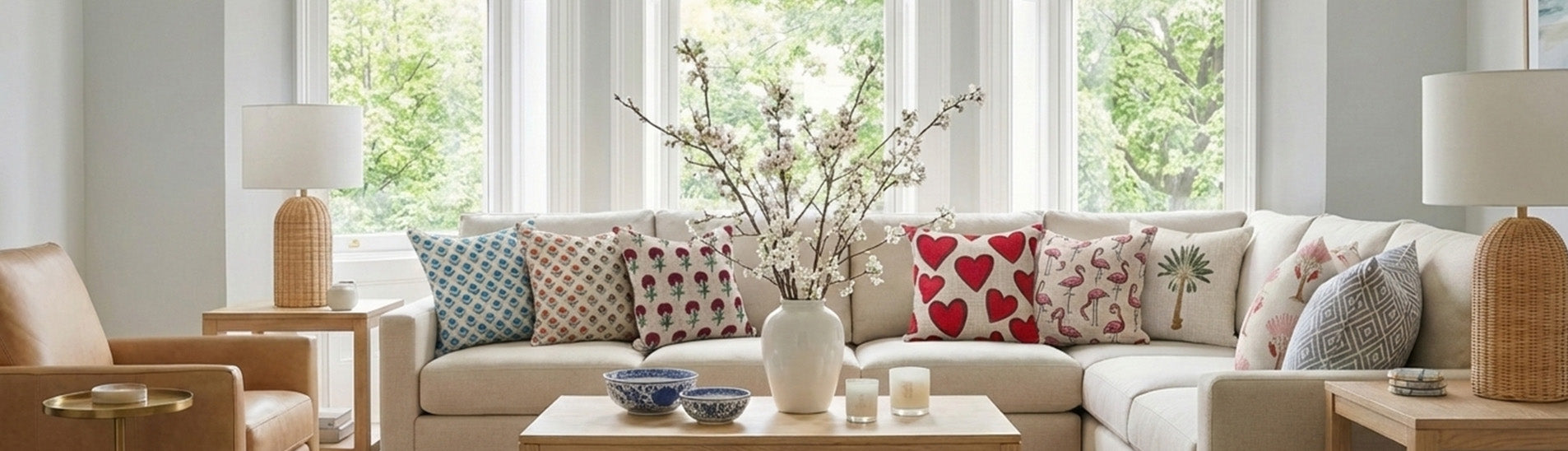 Hand Block Printed Cushion Cover