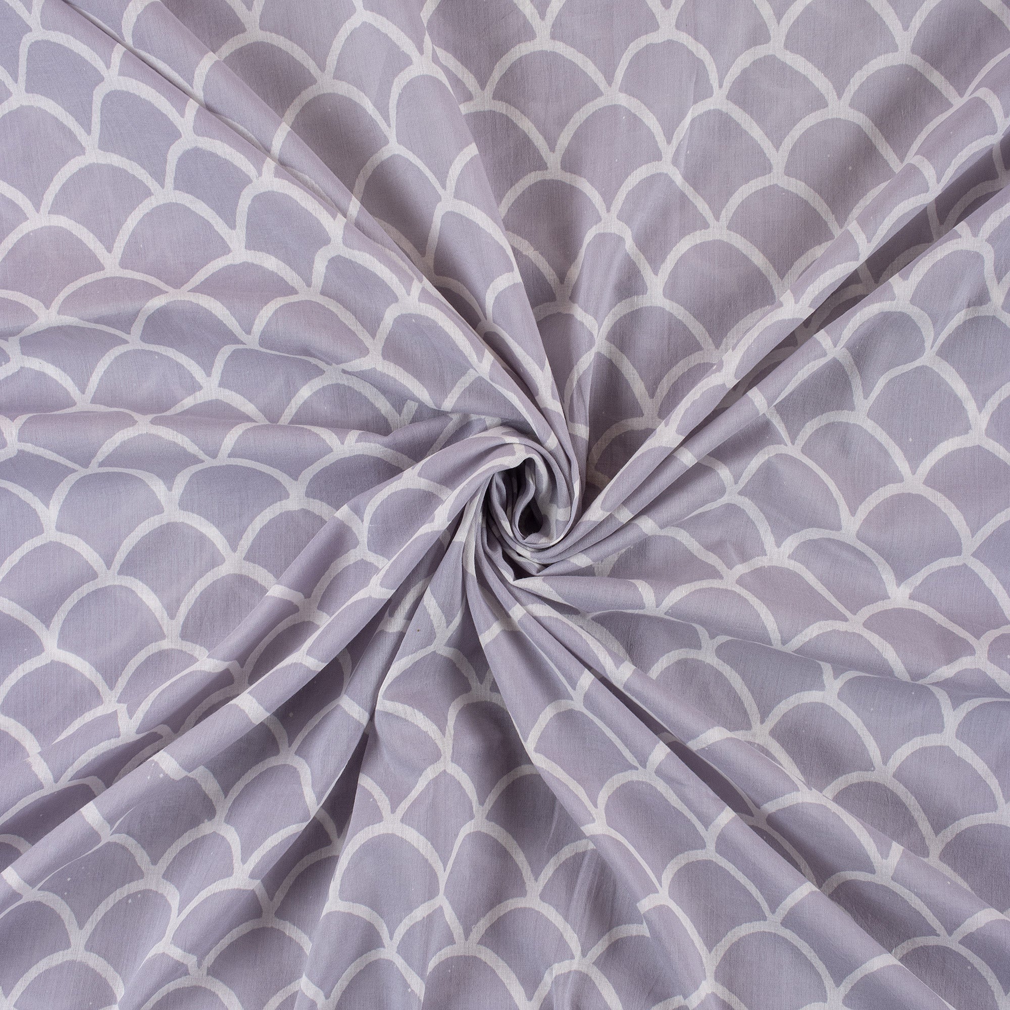 Abstract Indian Block print Cotton Runnin Fabric