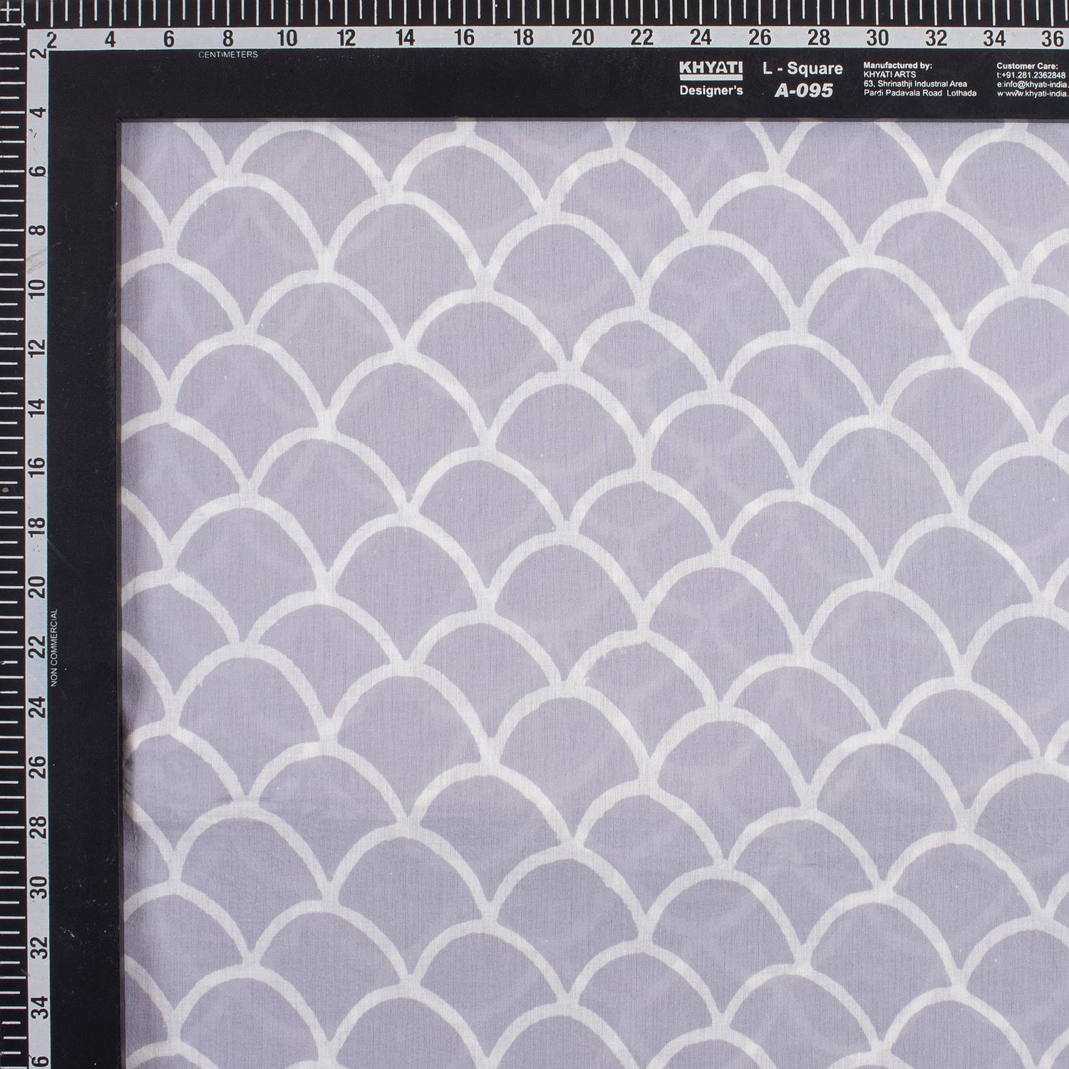Abstract Indian Block print Cotton Runnin Fabric