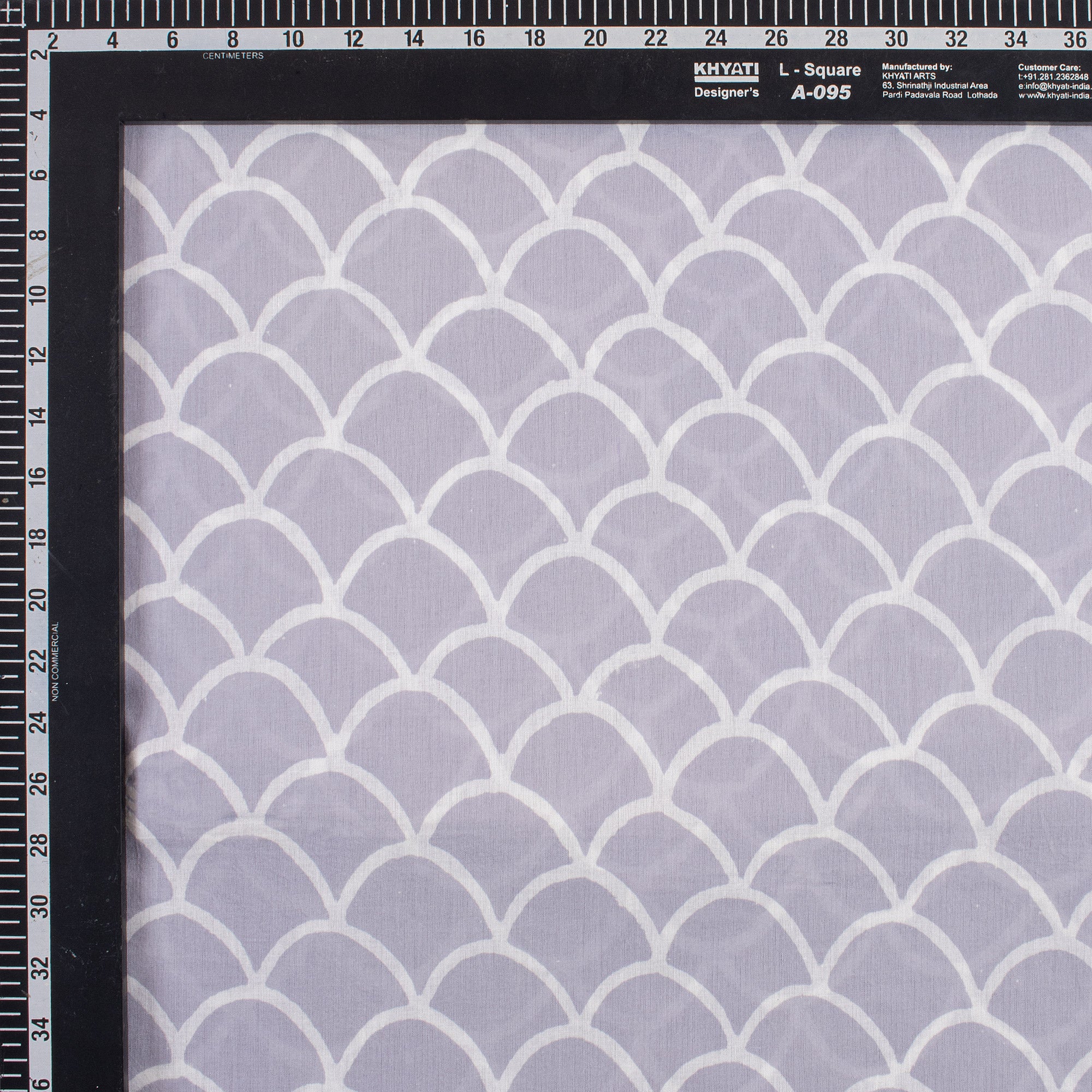 Abstract Indian Block print Cotton Runnin Fabric