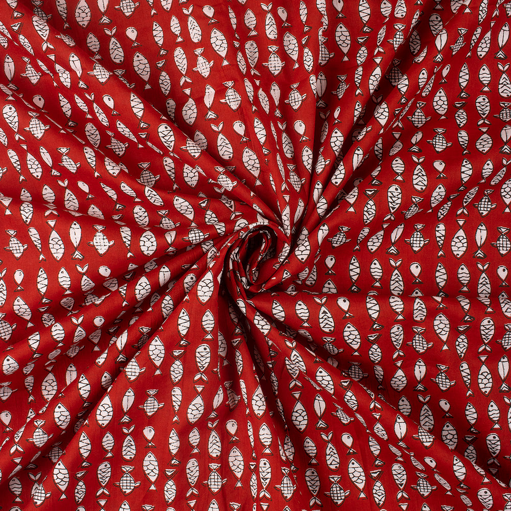 Animal Print Jaipuri Hand Block Print Fabric
