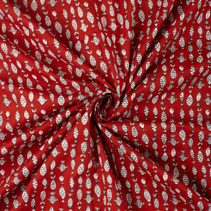 Animal Print Jaipuri Hand Block Print Fabric