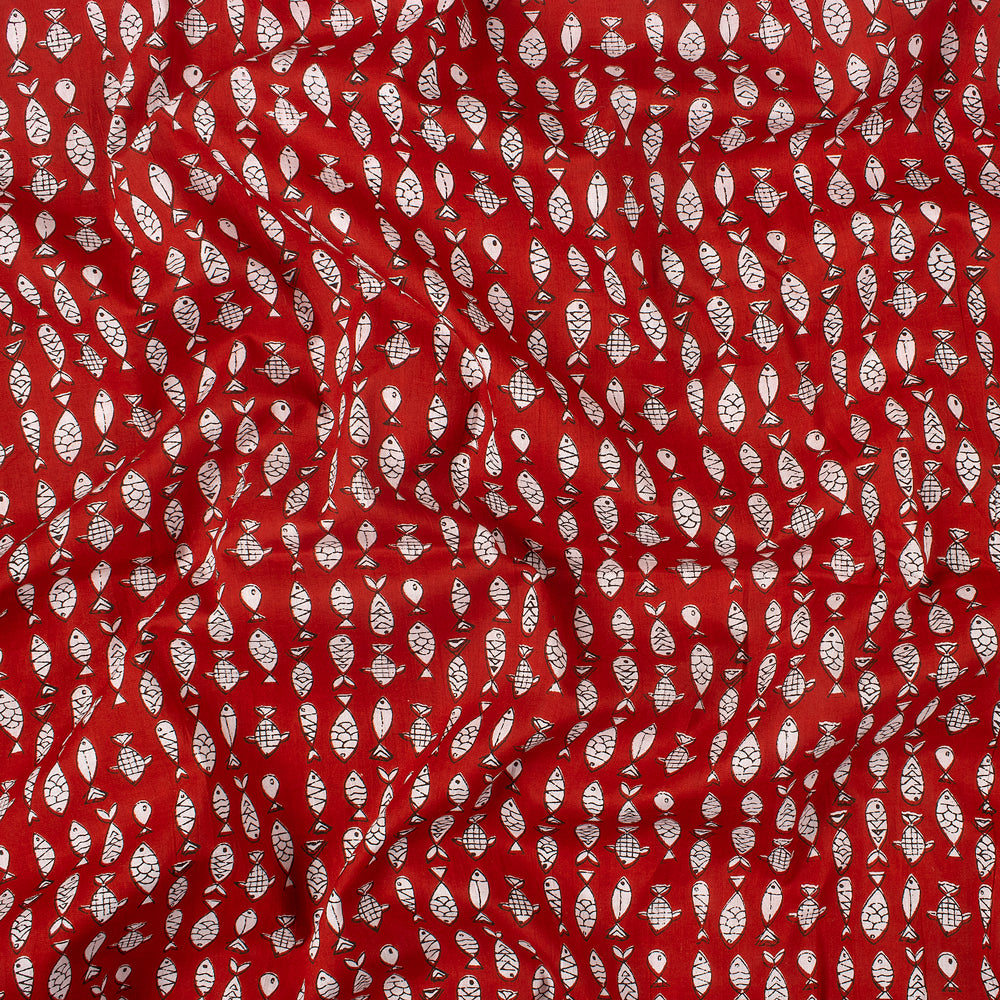 Animal Print Jaipuri Hand Block Print Fabric