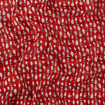 Animal Print Jaipuri Hand Block Print Fabric