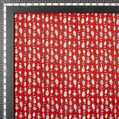 Animal Print Jaipuri Hand Block Print Fabric