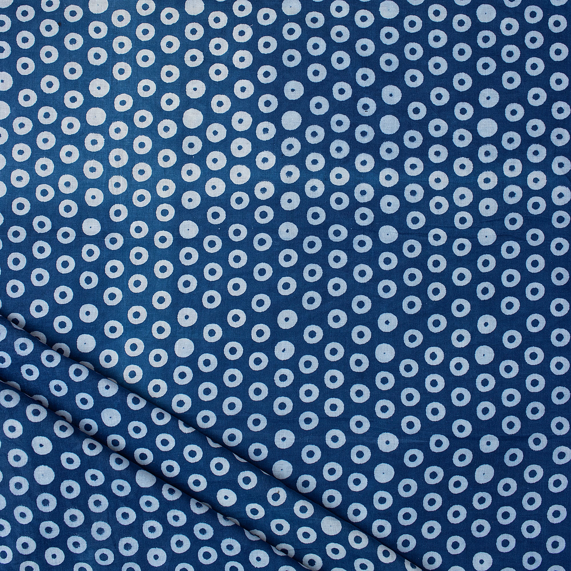 Artisanal Indigo Print 100% Cotton Fabric