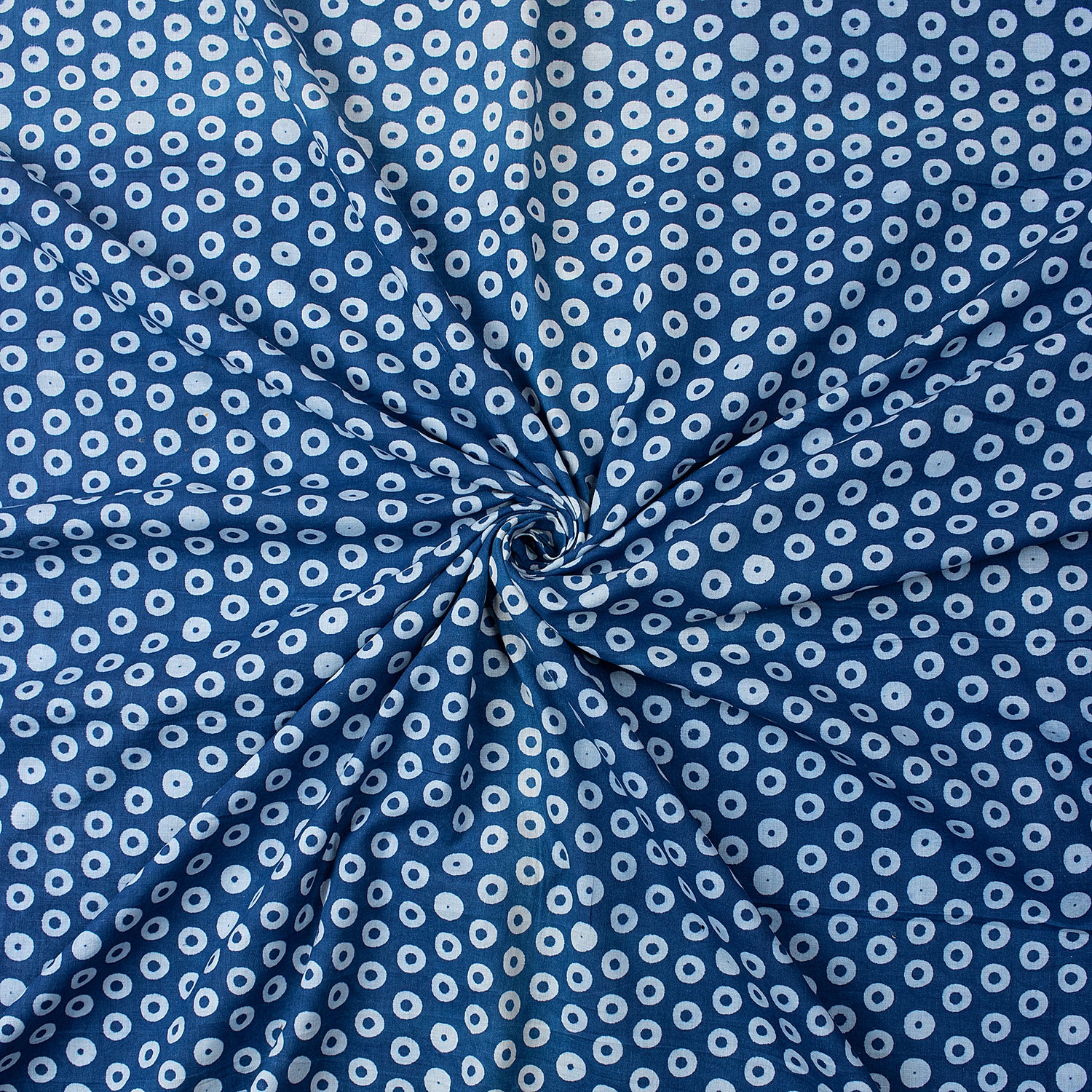 Artisanal Indigo Print 100% Cotton Fabric