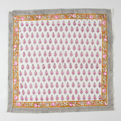 Hand Blocked Booti Printed Pure Cotton Hair Bandana for Women &amp; Men