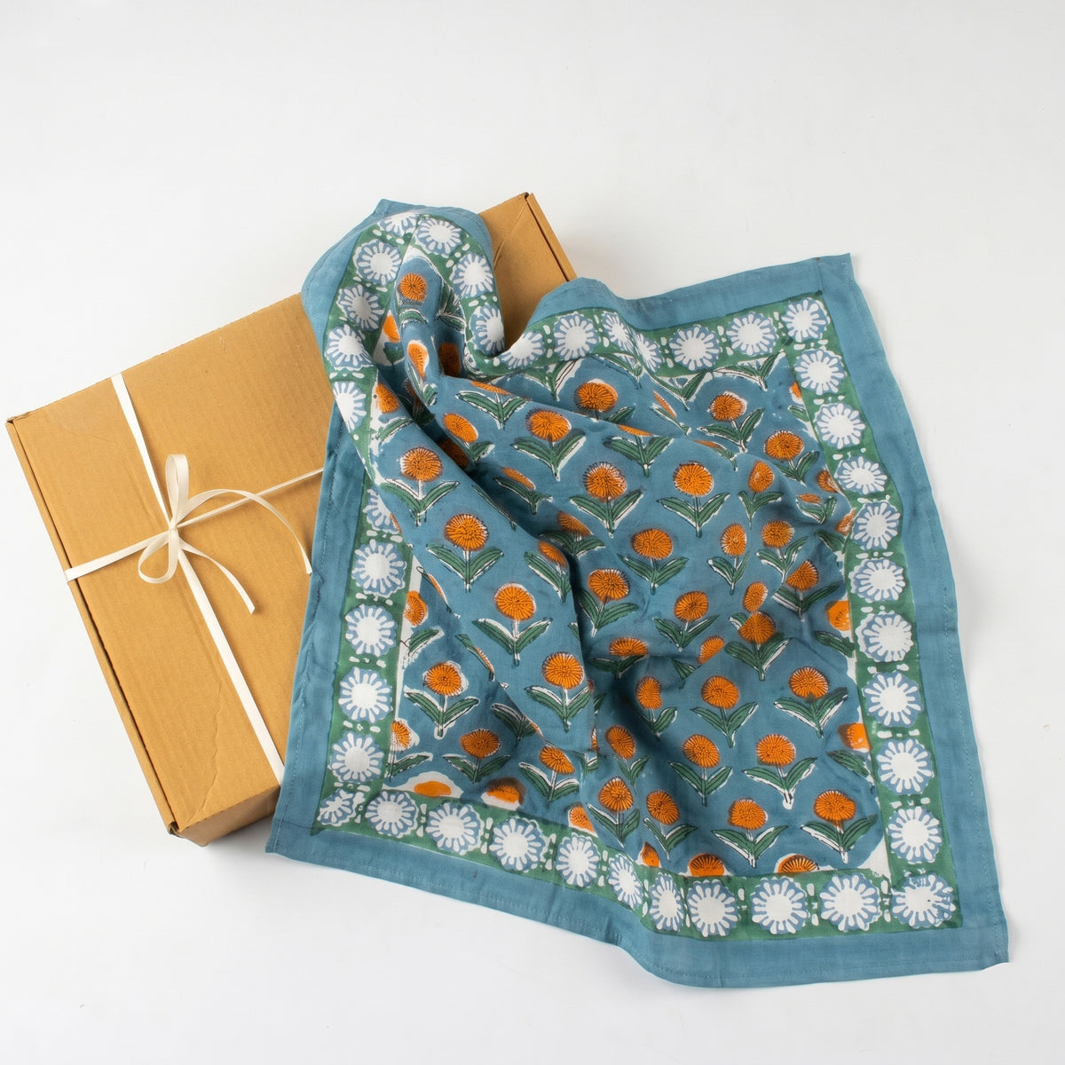 Green Booti Beautiful Cotton Hair Bandana For Men and Women