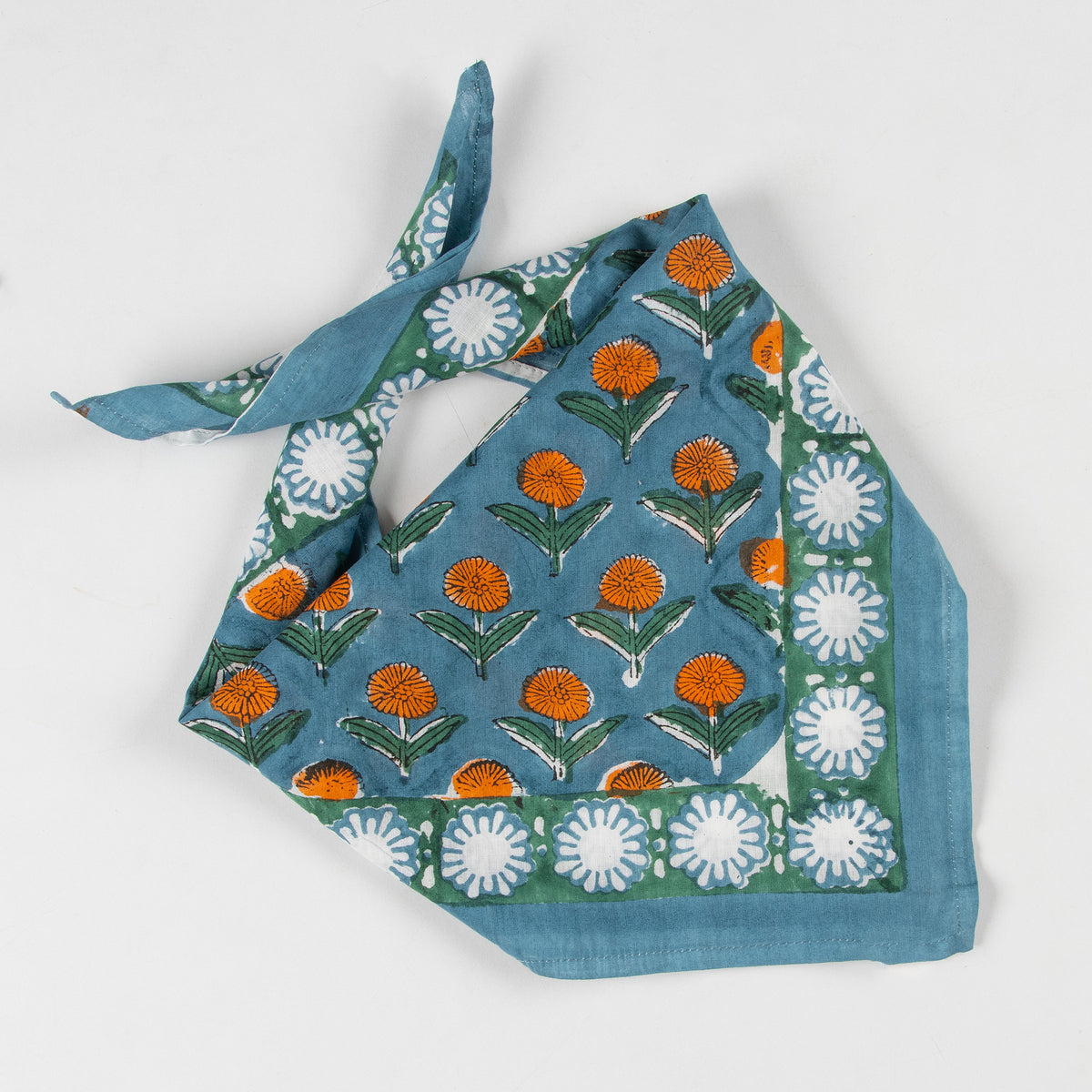 Green Booti Beautiful Cotton Hair Bandana For Men and Women
