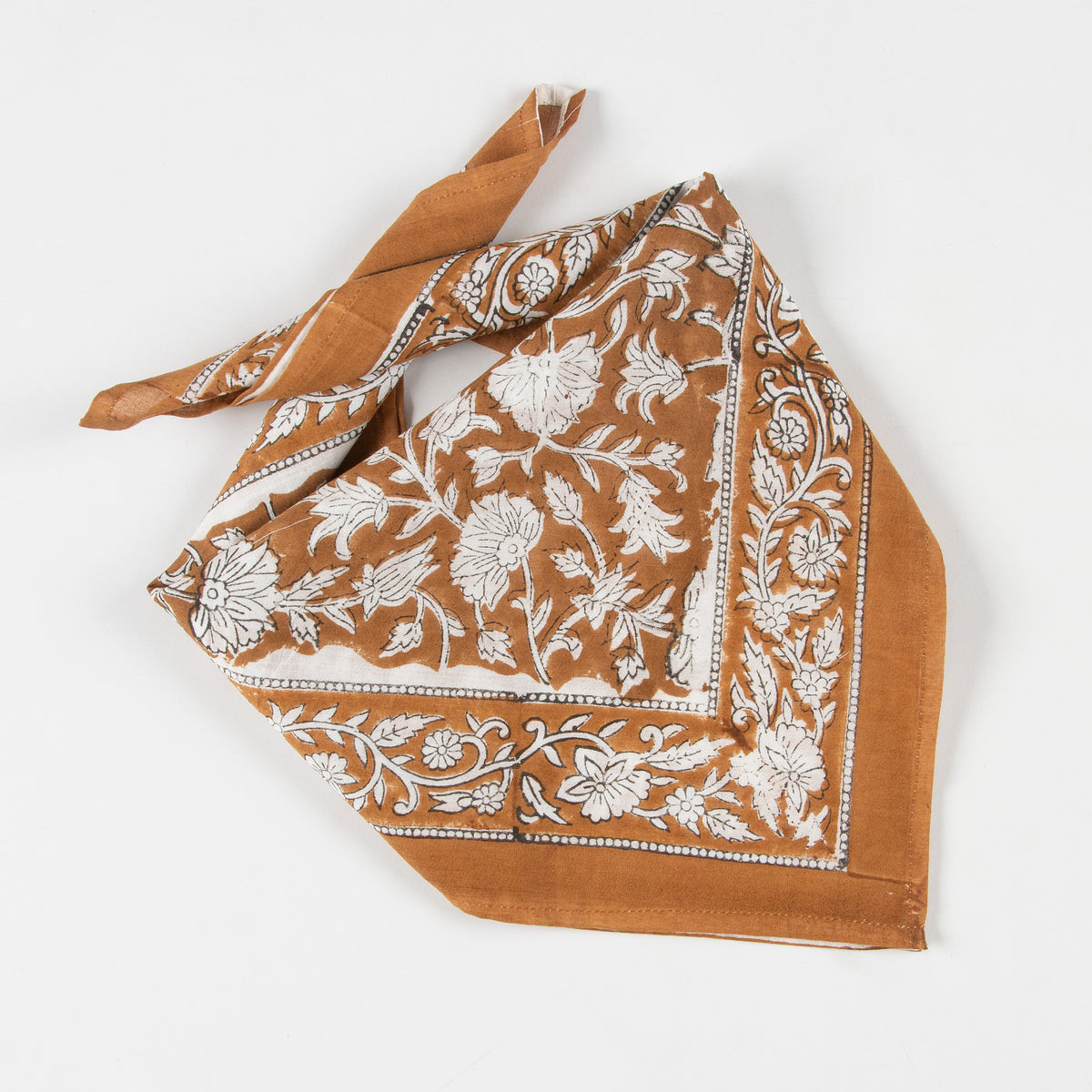 Beautiful Pure Cotton Hand Block Floral Printed Head Bandana