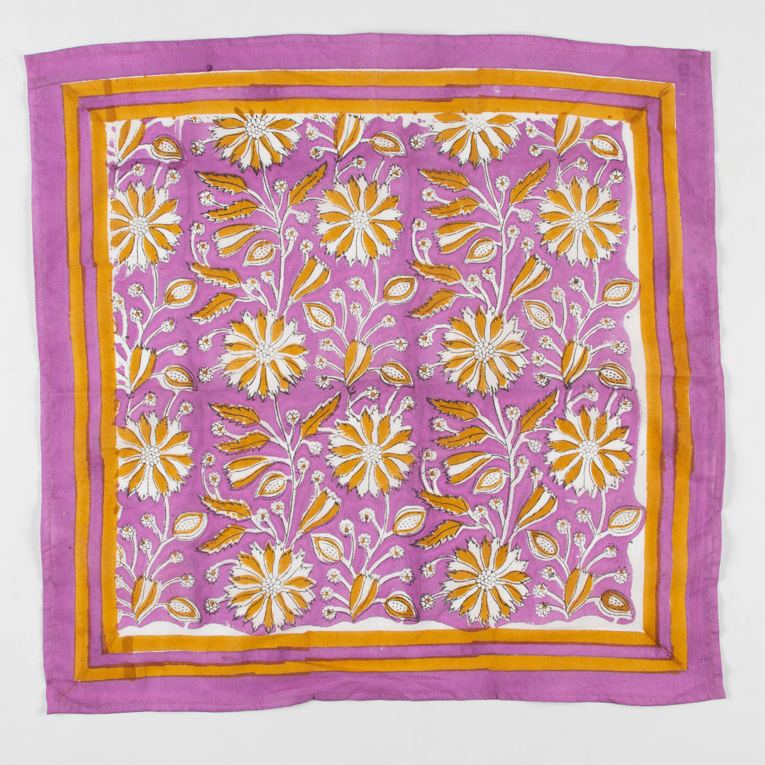 Indian Hand Printed Cotton Floral Print Hair Bandana