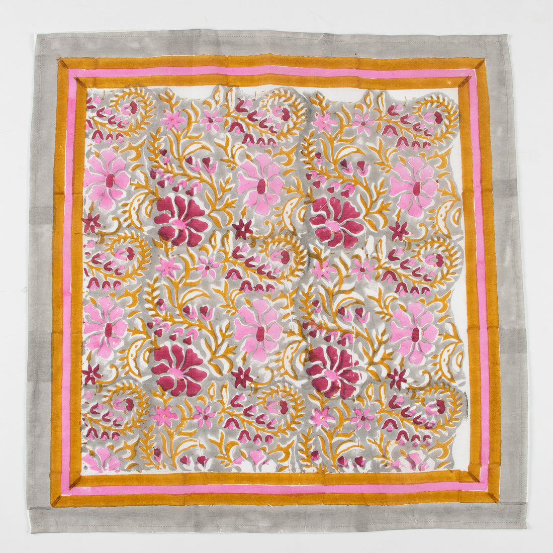 Hand Block Cotton Floral Printed Soft Travel Bandana