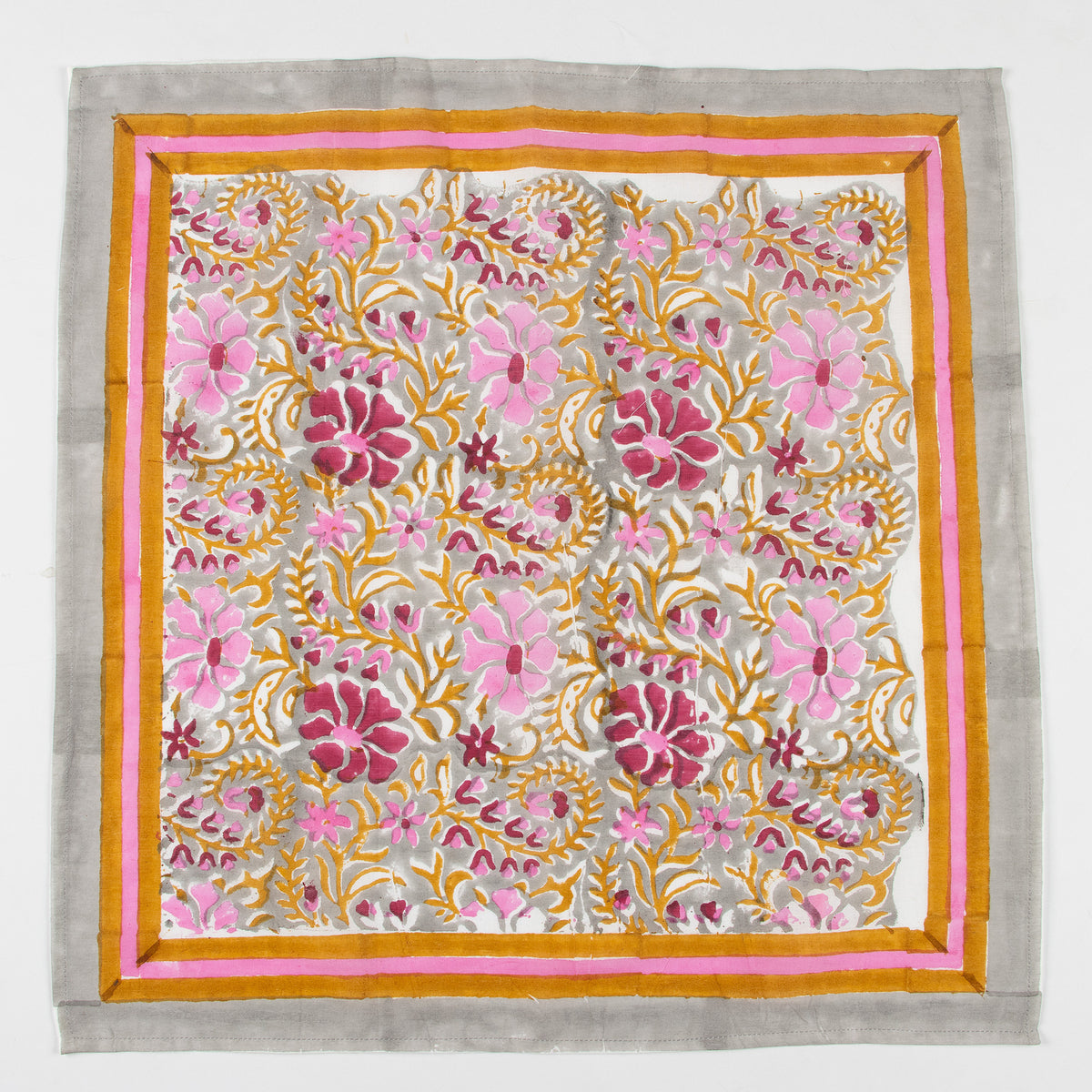 Hand Block Cotton Floral Printed Soft Travel Bandana