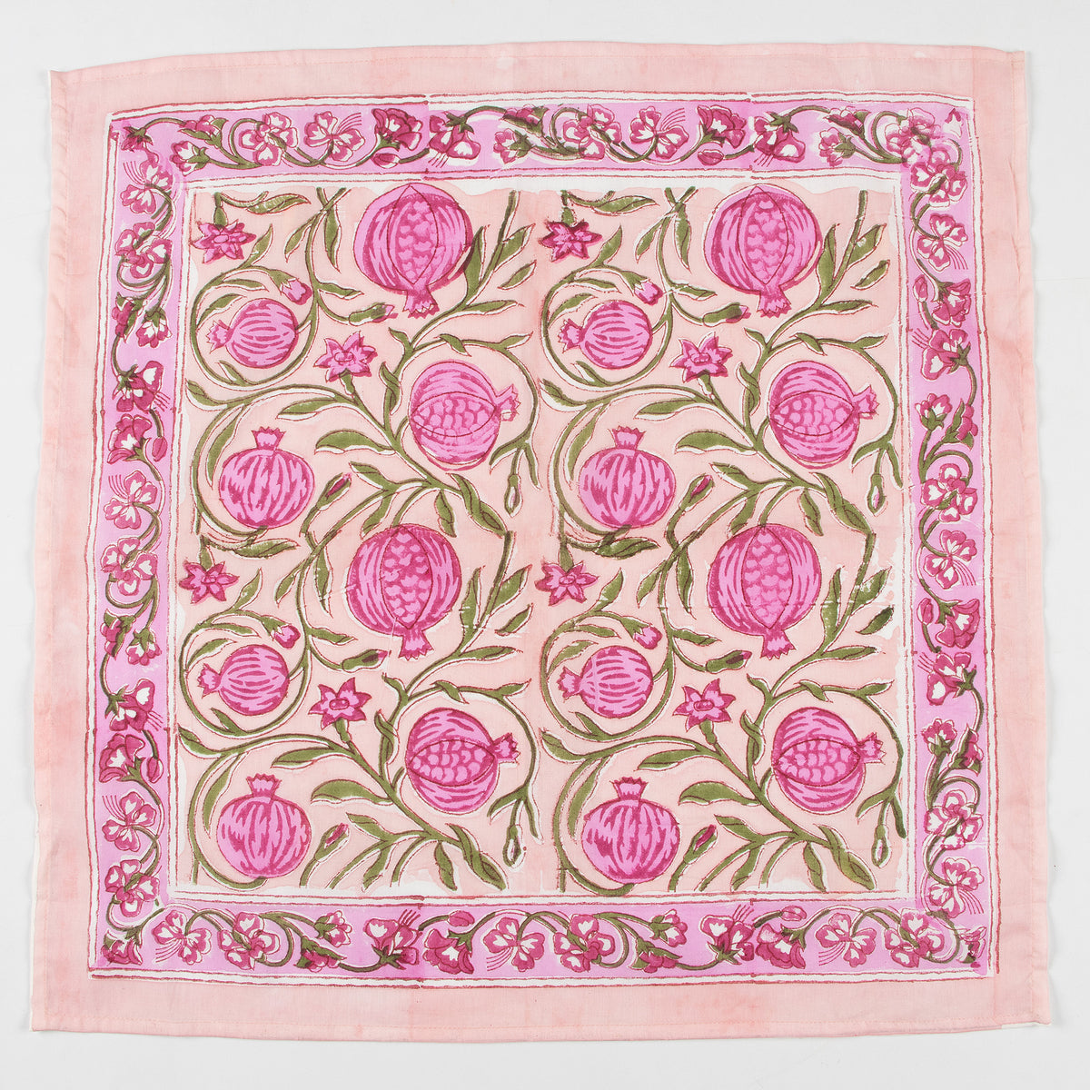 Pink Floral Printed Bandana For Ladies