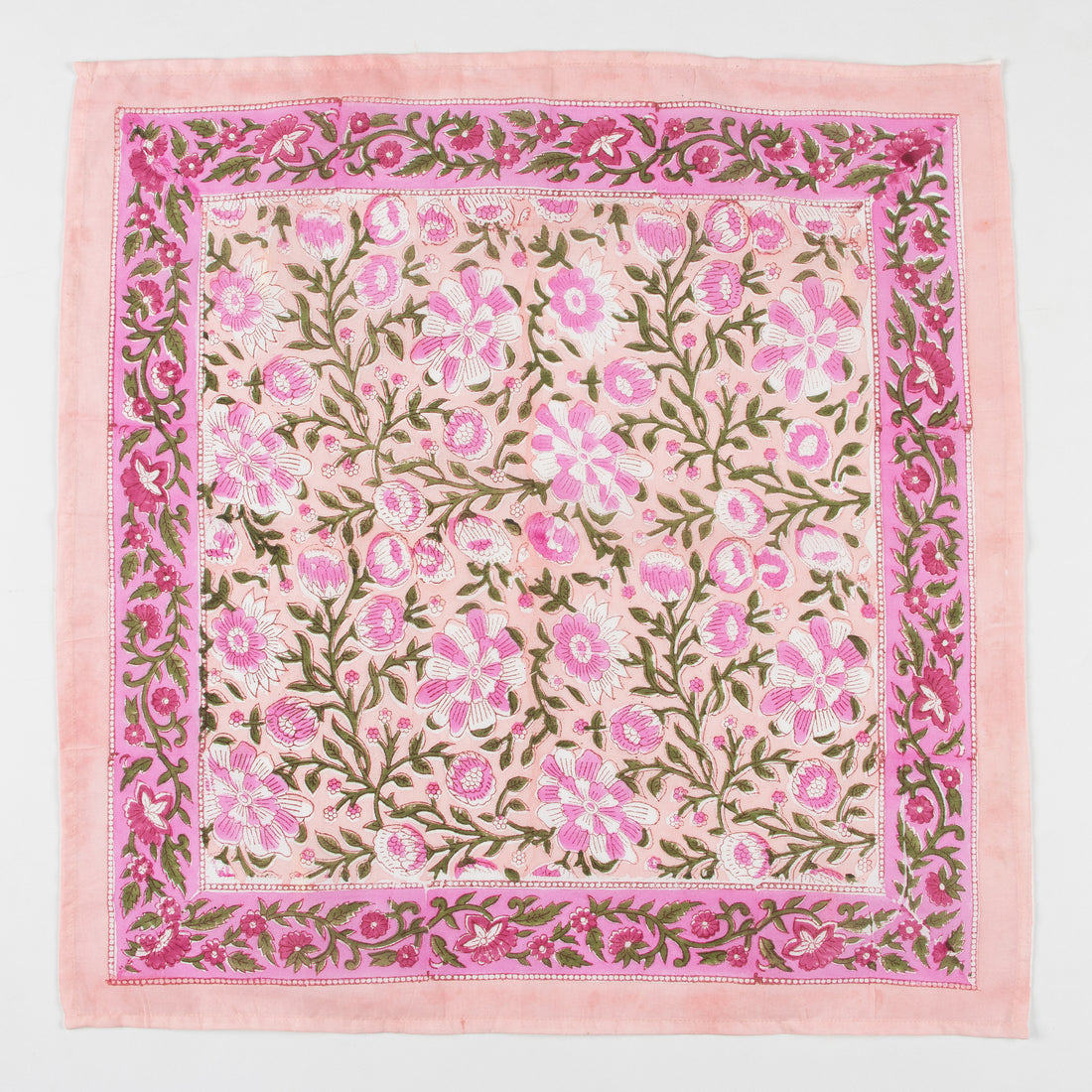 New Collection Floral Printed Pink Cotton Bandana For Men and Women