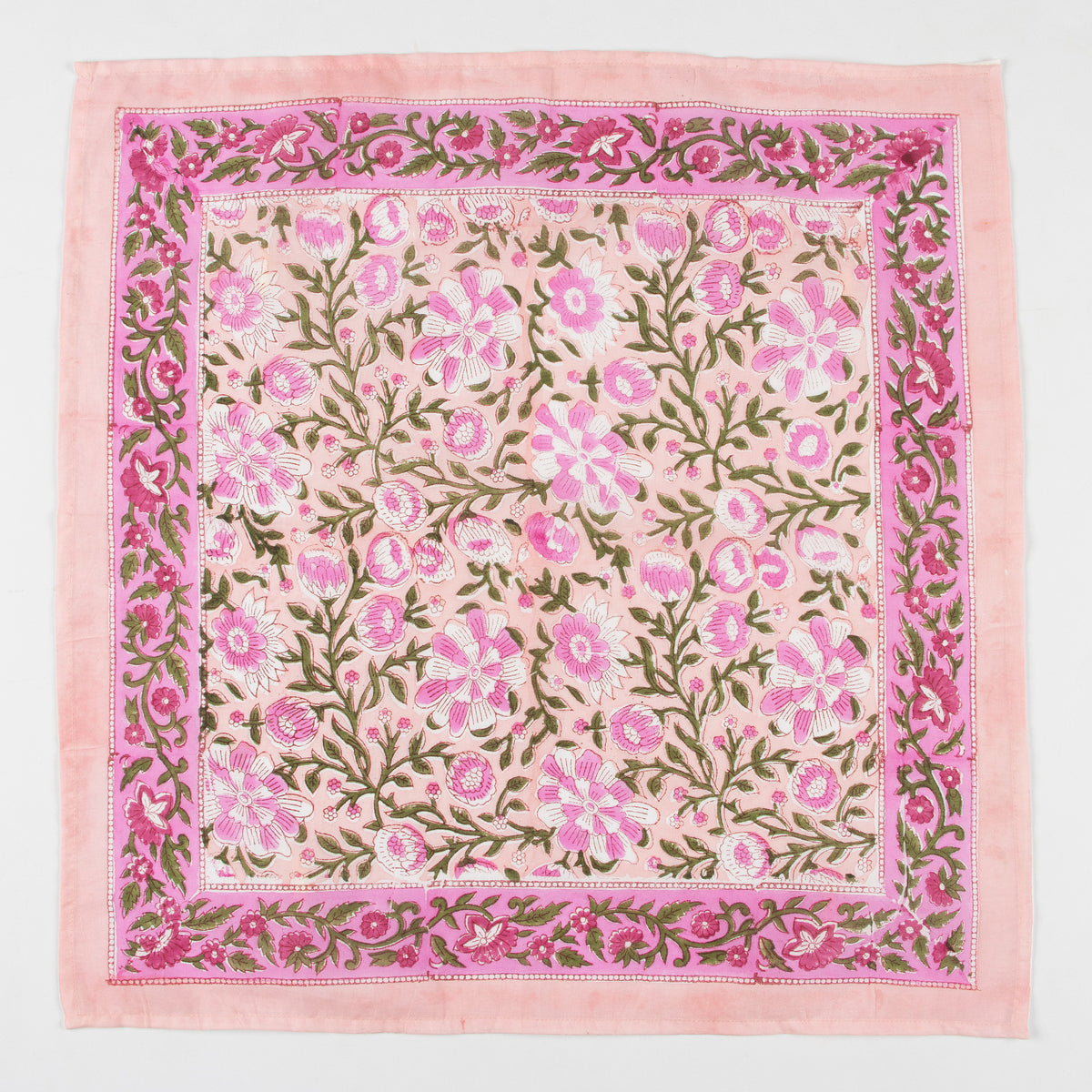New Collection Floral Printed Pink Cotton Bandana For Men and Women