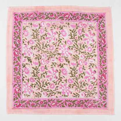New Collection Floral Printed Pink Cotton Bandana For Men and Women