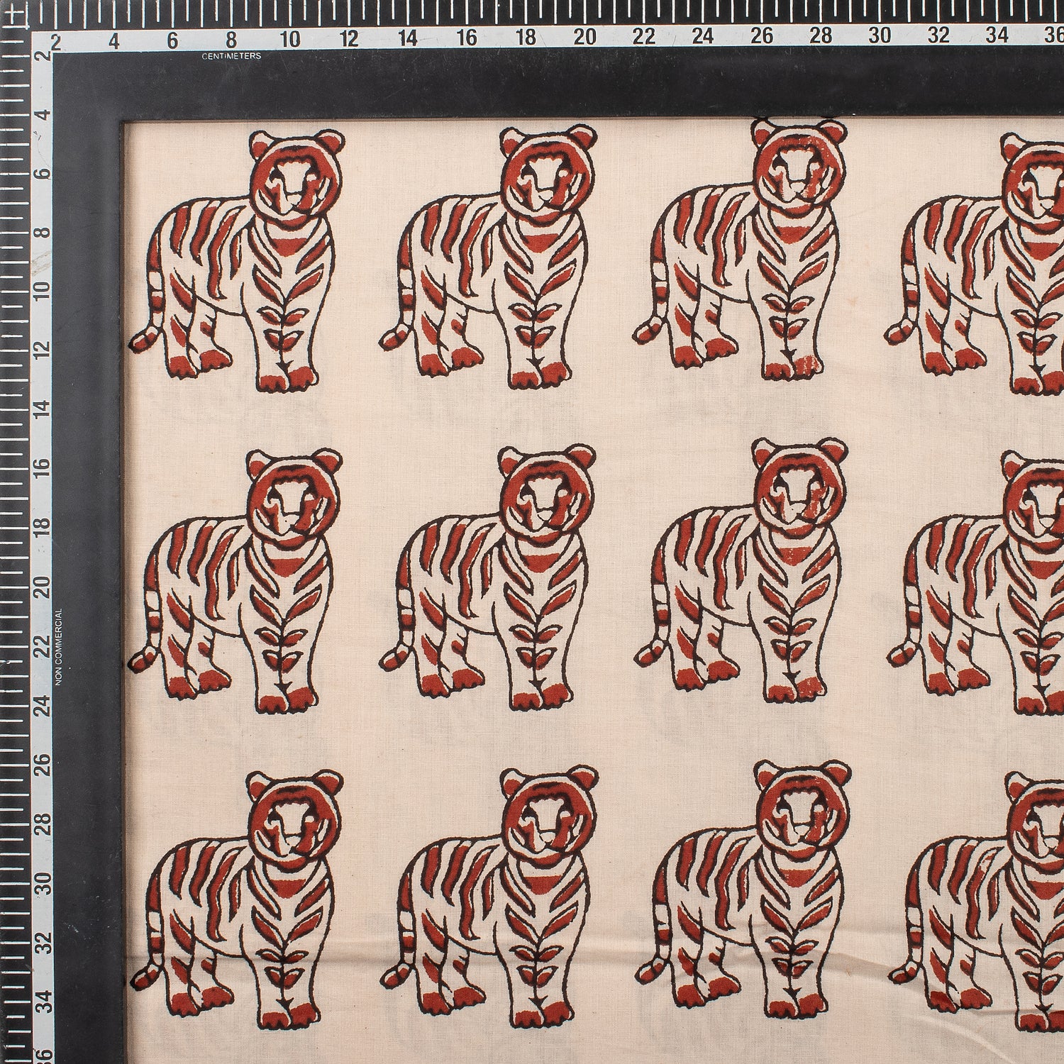 Bagru Animal Hand Block Printed Cotton Fabric