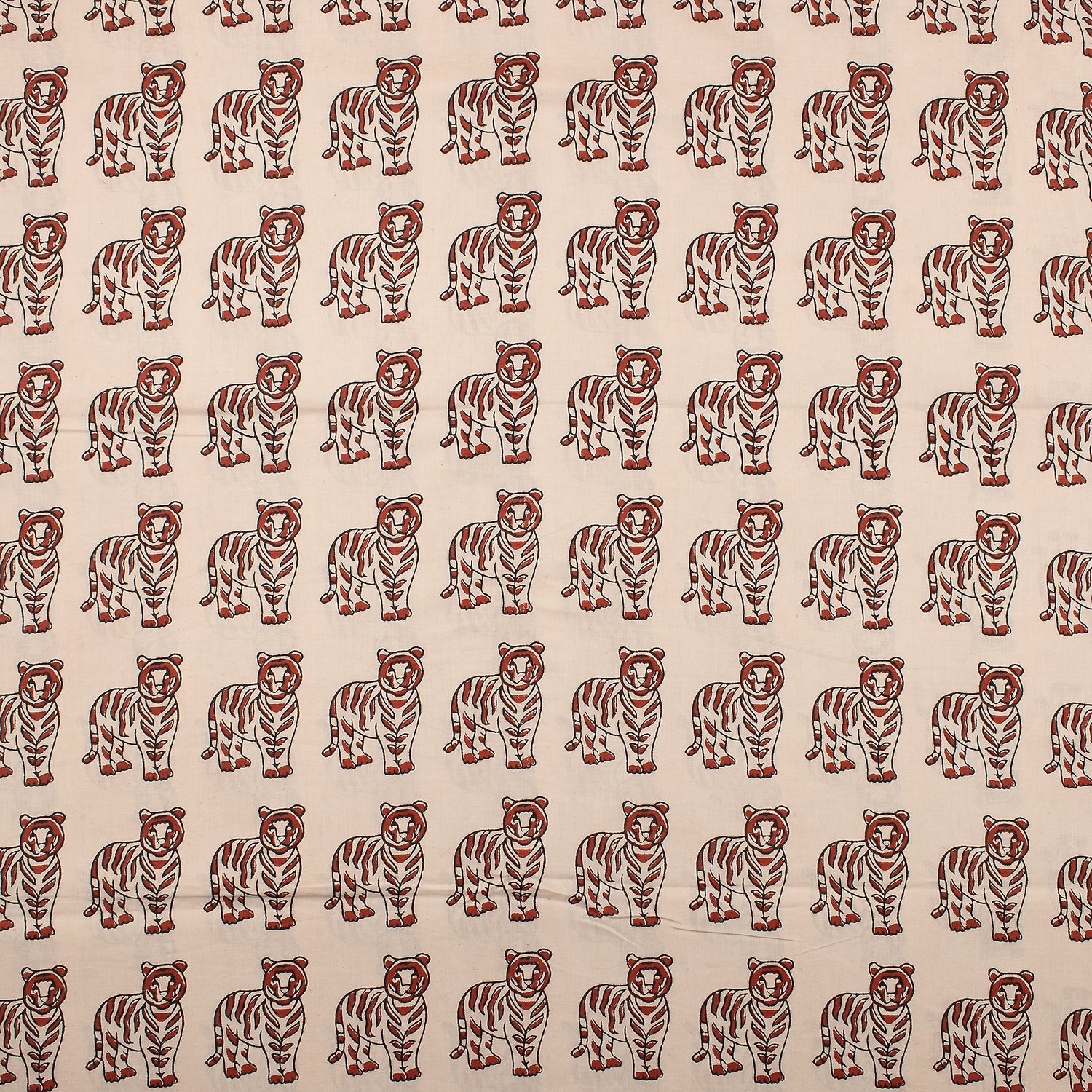 Bagru Animal Hand Block Printed Cotton Fabric