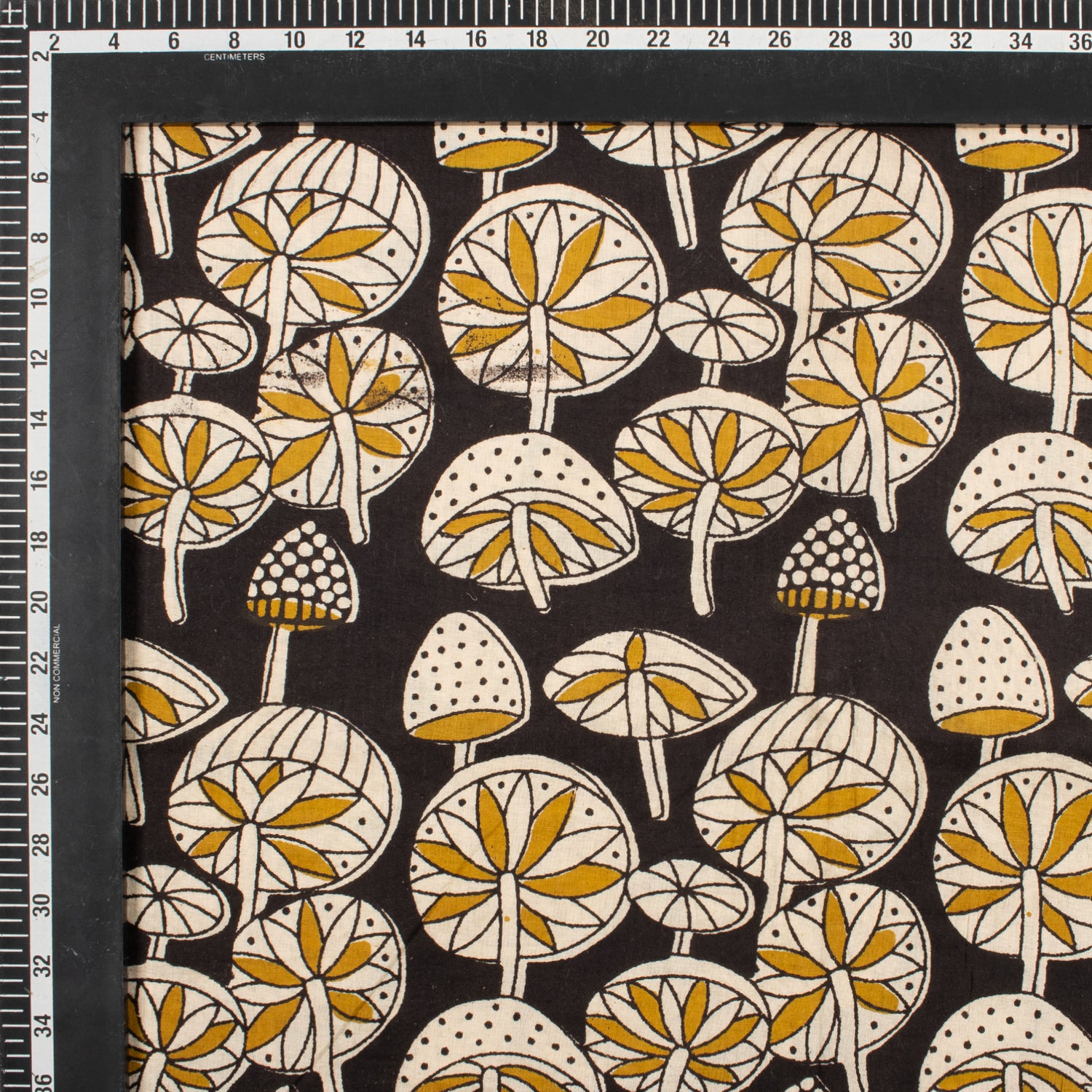 Bagru Cotton Black Masrom Printed Fabric by Yard