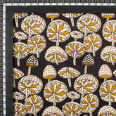 Bagru Cotton Black Masrom Printed Fabric by Yard