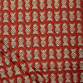 Bagru Fish Hand Block Printed Sewing Projects Fabric