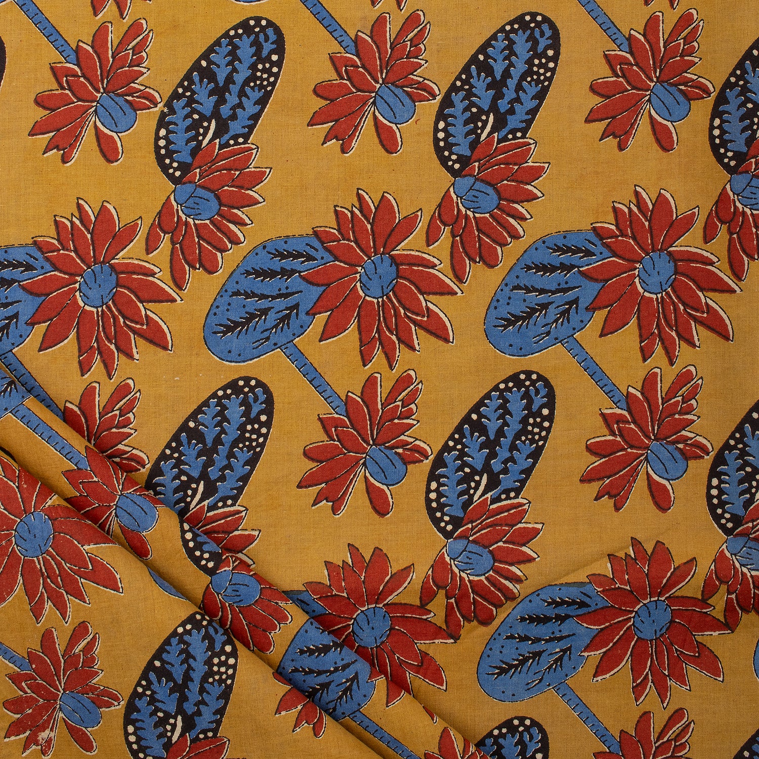 Bagru Hand Block Printed Cotton Fabric