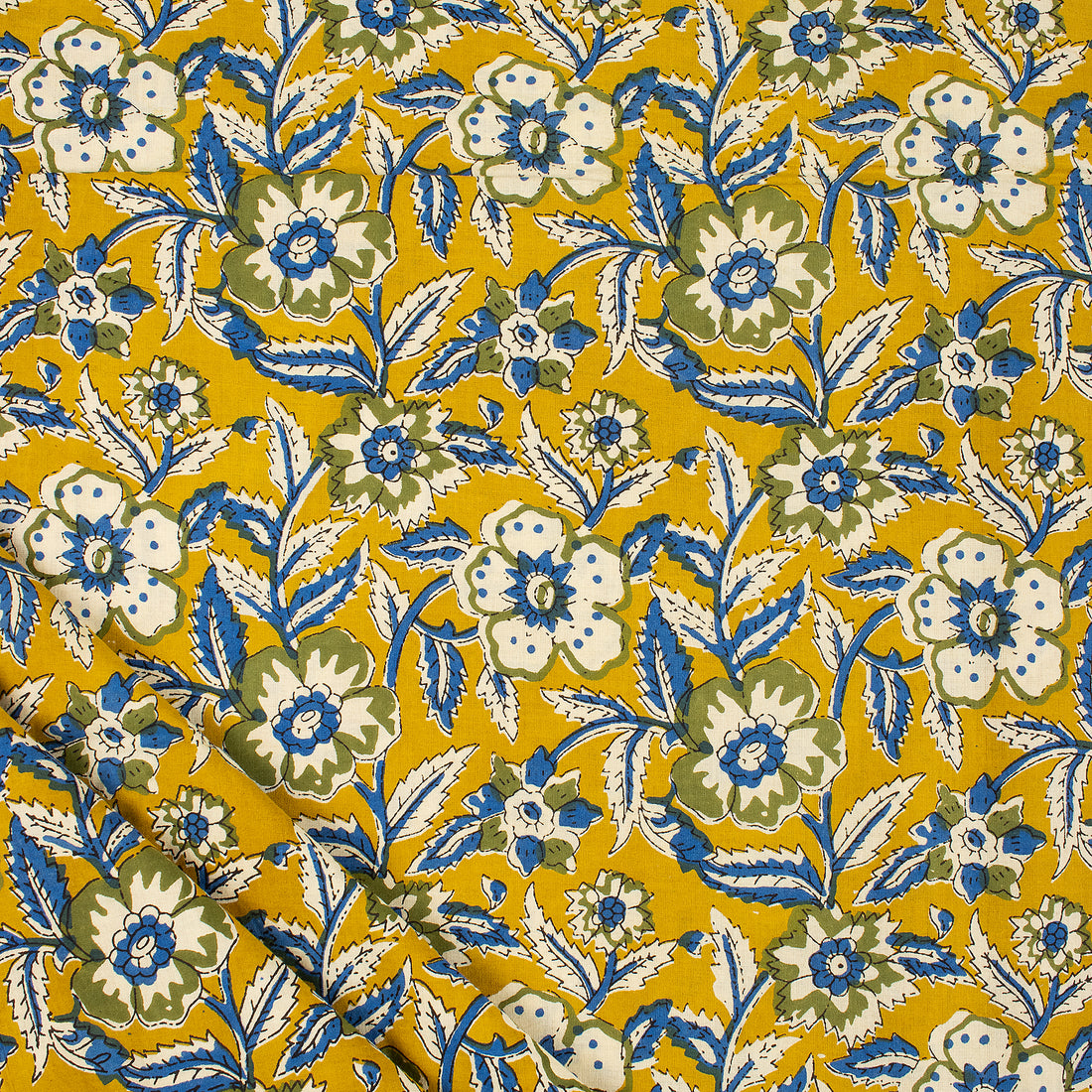 Bagru Hand Block Printed Sewing Cotton Fabric