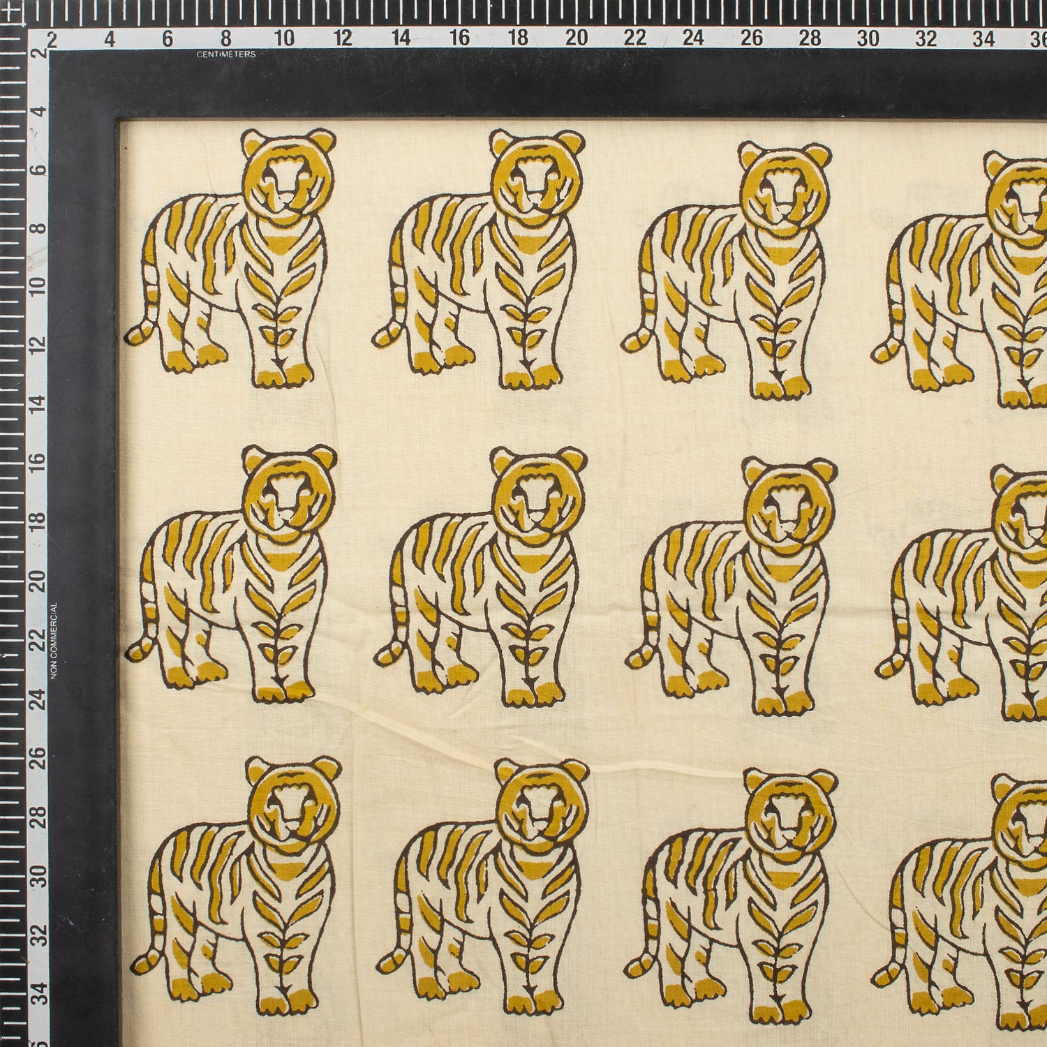 Bagru Organic Tiger Hand Block Printed Fabric